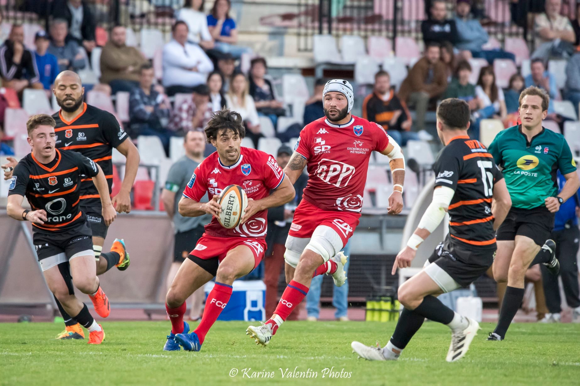 Steeve BLANC-MAPPAZ - Felipe EZCURRA -  Racing Club Narbonnais - FC Grenoble Rugby - Rugby - Narbonne (32) vs (32) Grenoble - 2022 (#NarbonneVsGrenoble2022) Photo by: Karine Valentin | Siuxy Sports 2022-04-15