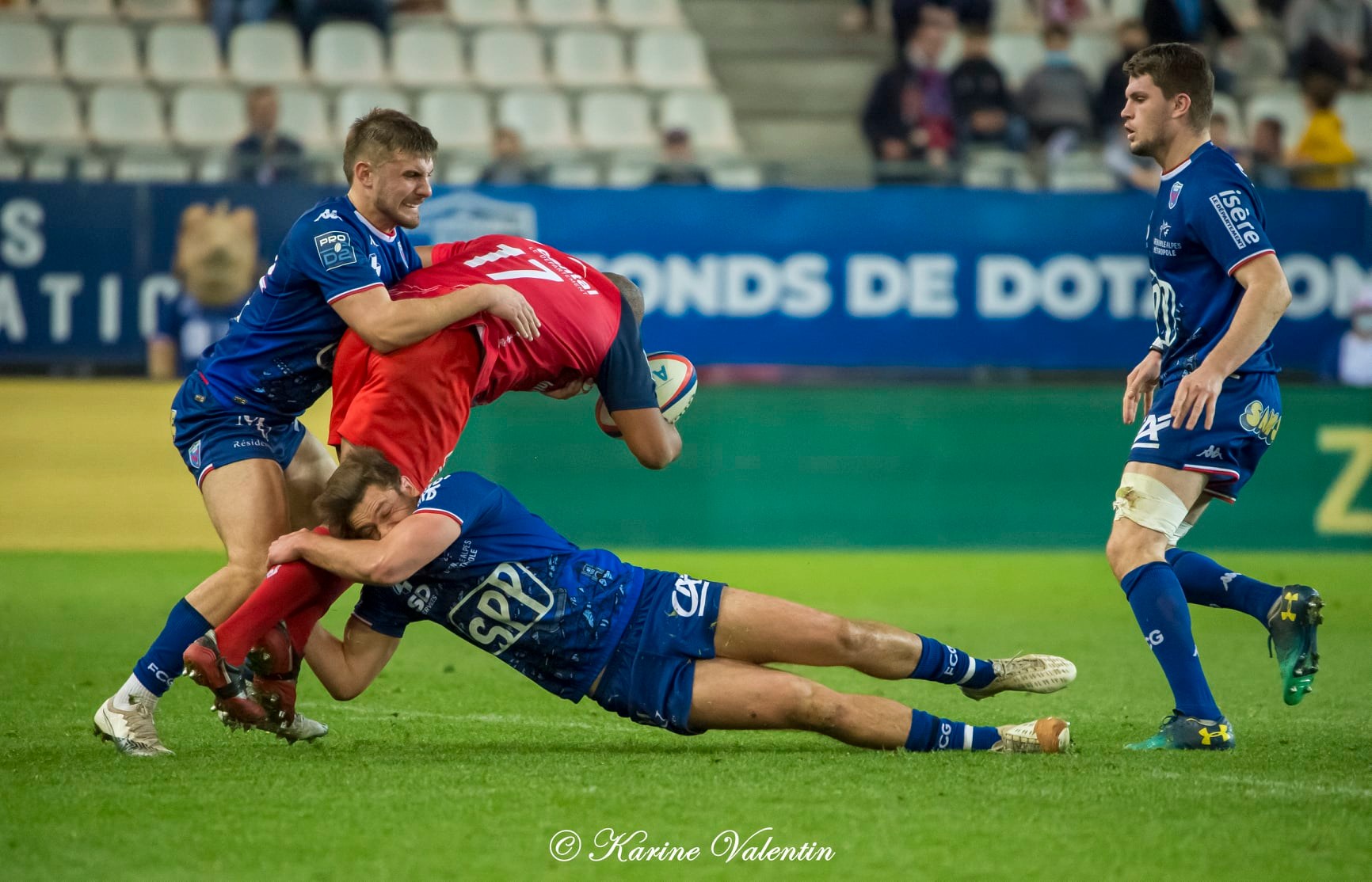 Romain FUSIER - Victor GUILLAUMOND -  FC Grenoble Rugby - Stade Aurillacois - Rugby - FC Grenoble Rugby vs Stade Aurillacois - 2022 (#FCGvsSA2022R02) Photo by: Karine Valentin | Siuxy Sports 2022-02-18