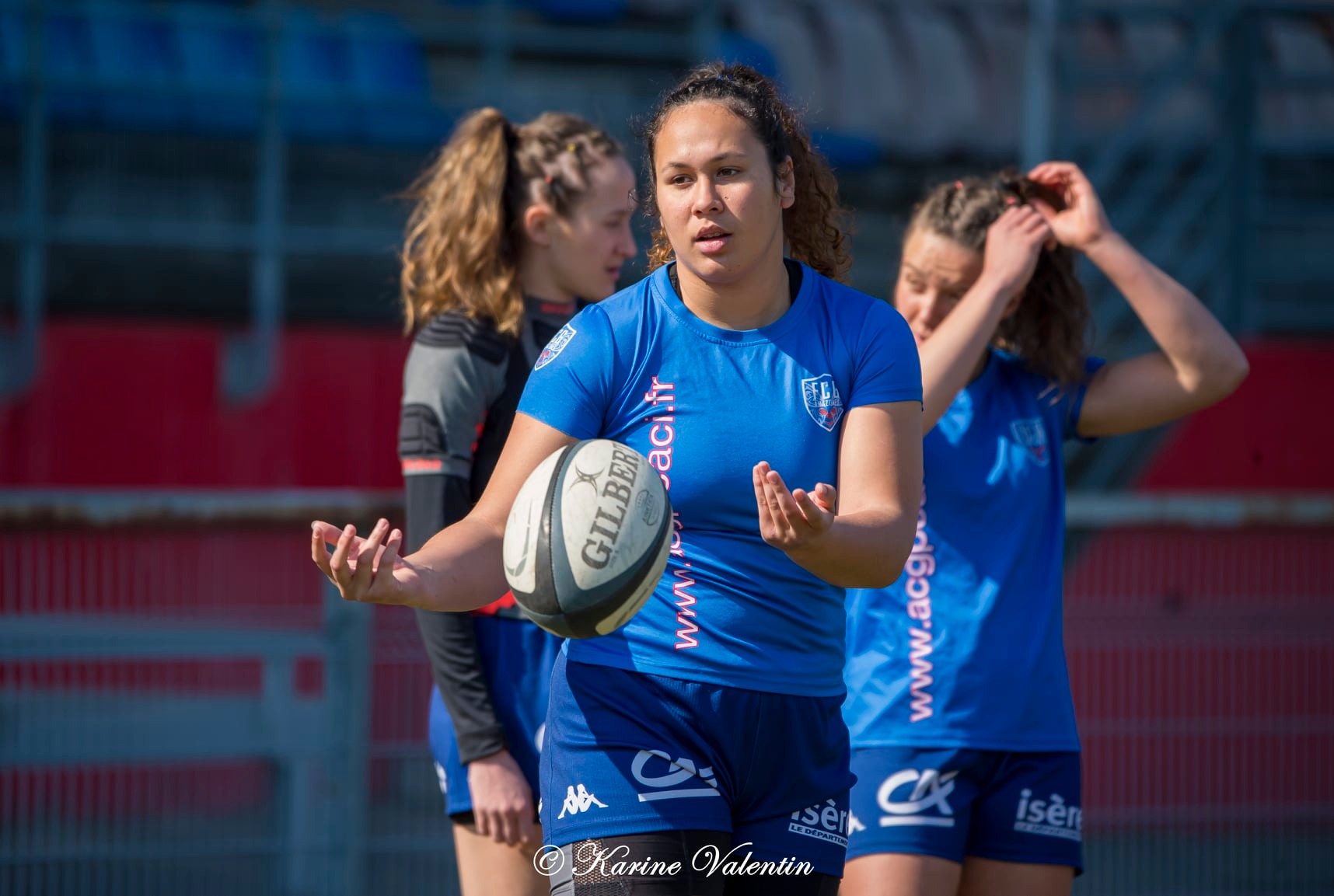 Téani FELEU - Céline FRESQUET -  FC Grenoble Rugby - Section Paloise - Rugby - Grenoble Amazones vs PAU Lons (#FCGVsSectPaloise2022) Photo by: Karine Valentin | Siuxy Sports 2022-03-06