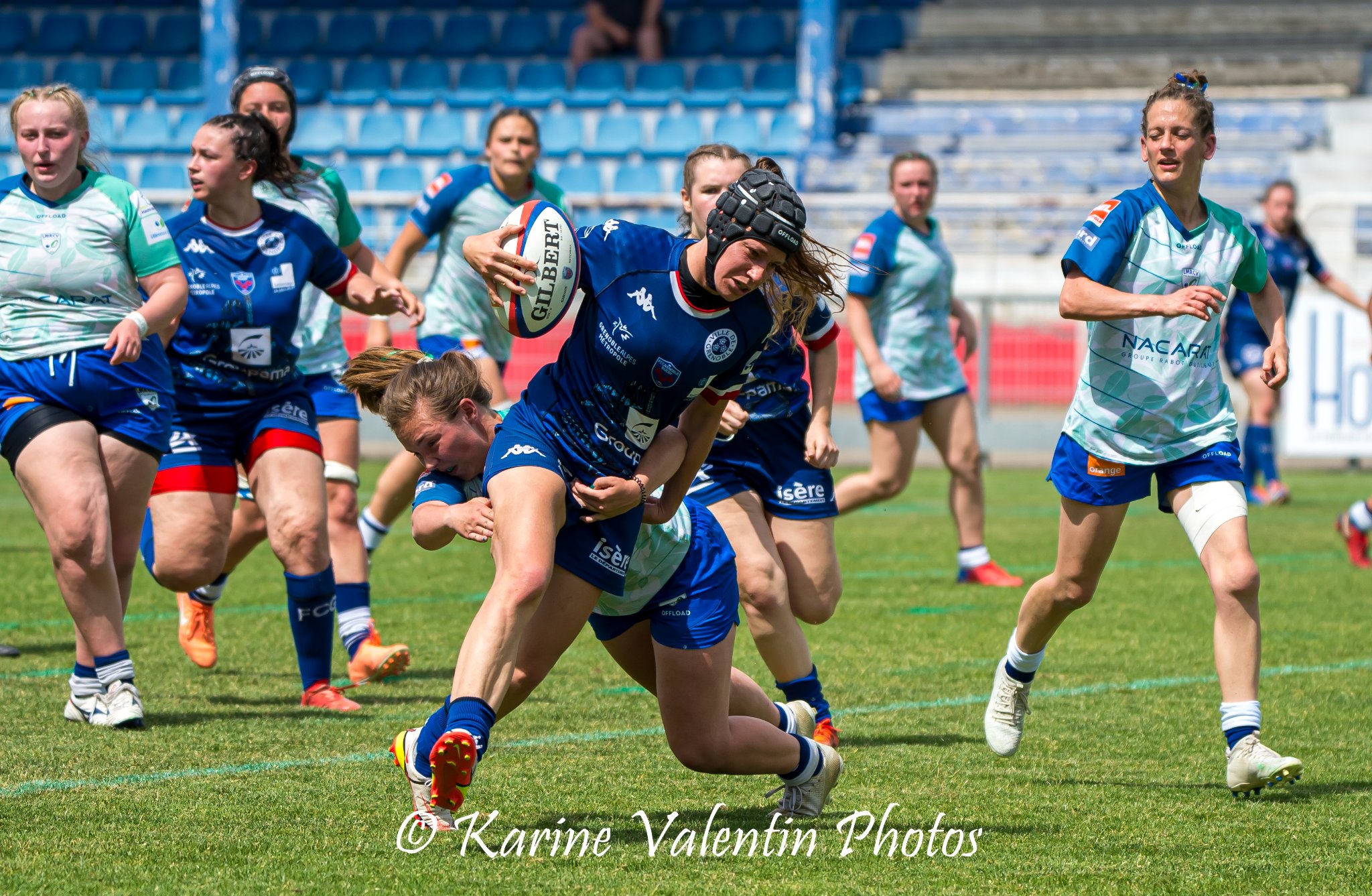  FC Grenoble Rugby - Lille Métropole Rugby Club Villeneuvois - Rugby - FCG Amazones (24) vs (19) LMRCV - 1/4 de finale Fed 1  (#AmazonesVsLMRCV2022) Photo by: Karine Valentin | Siuxy Sports 2022-05-21