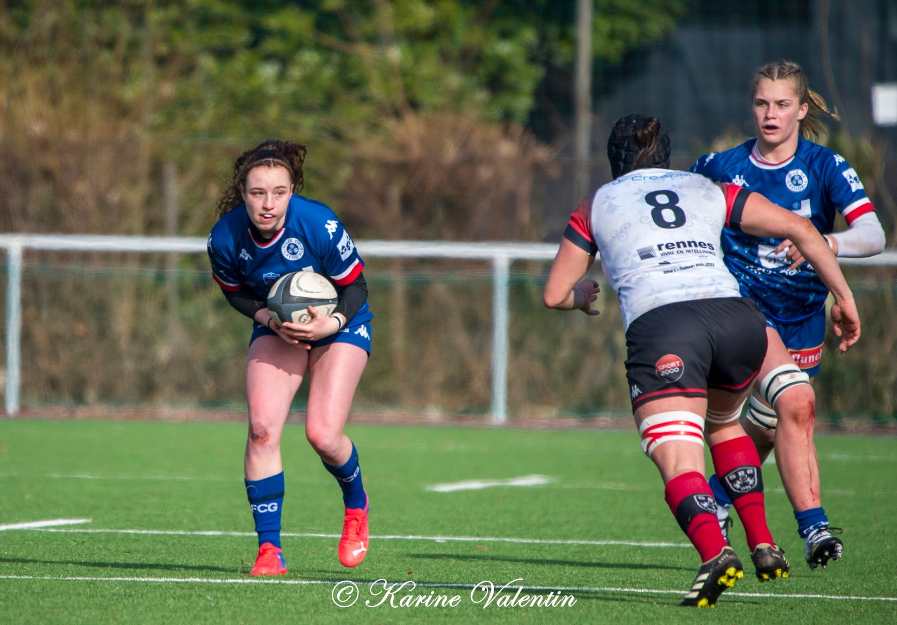 Lea CHAMPON - Florine THIRON -  FC Grenoble Rugby - Stade Rennais Rugby - Rugby - Grenoble Amazones vs Stade Rennais Rugby (#AmazonesVsSRR2022jan) Photo by: Karine Valentin | Siuxy Sports 2022-01-30