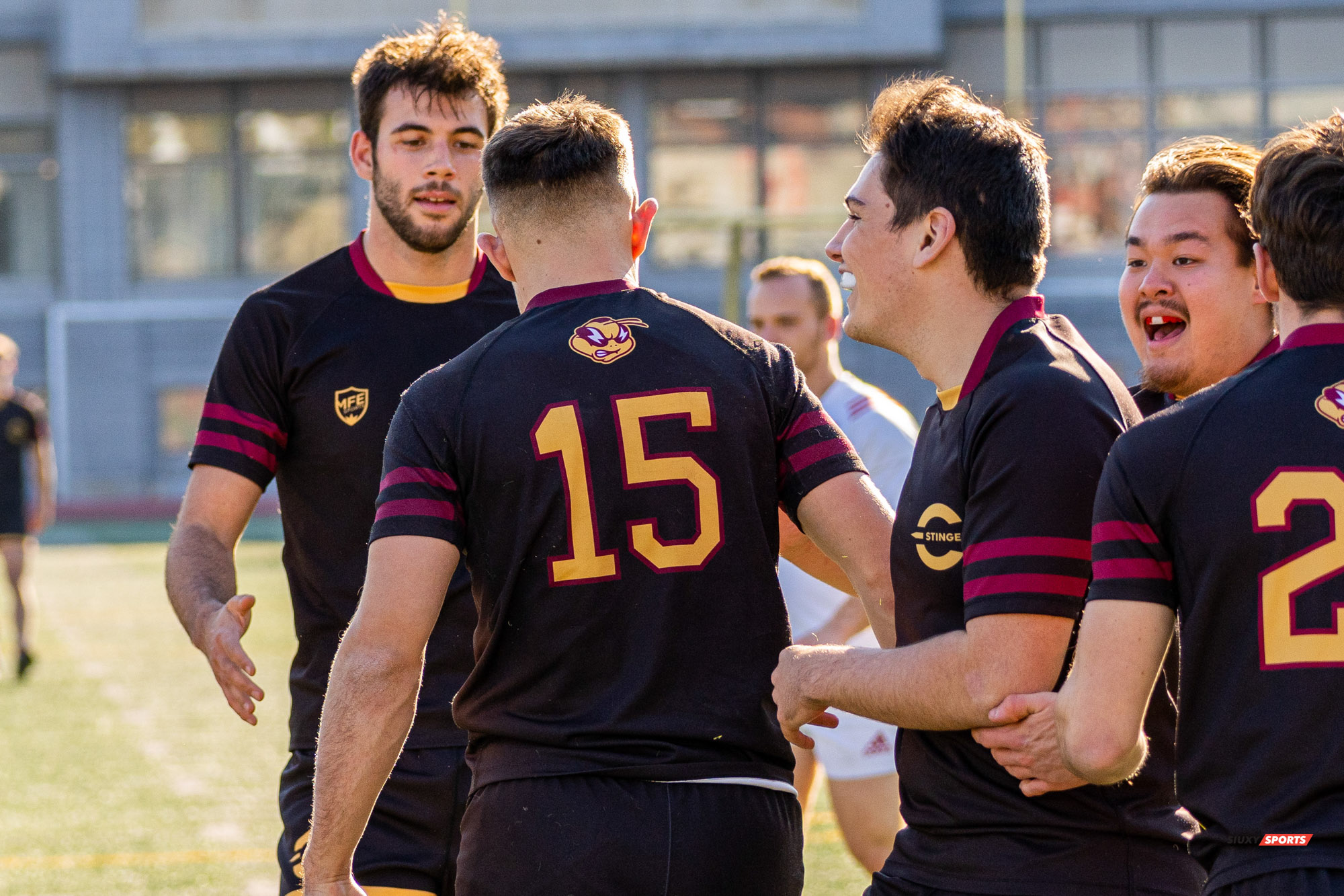 Thomas ARTMANN - Stanislas BLAZKOWSKI - Marcus KULCZYCKI - Alex MCNICHOLL -  Université Concordia -  - Rugby -  (#McGillvsConcordiaFinalsM) Photo by:  | Siuxy Sports 2021-11-06