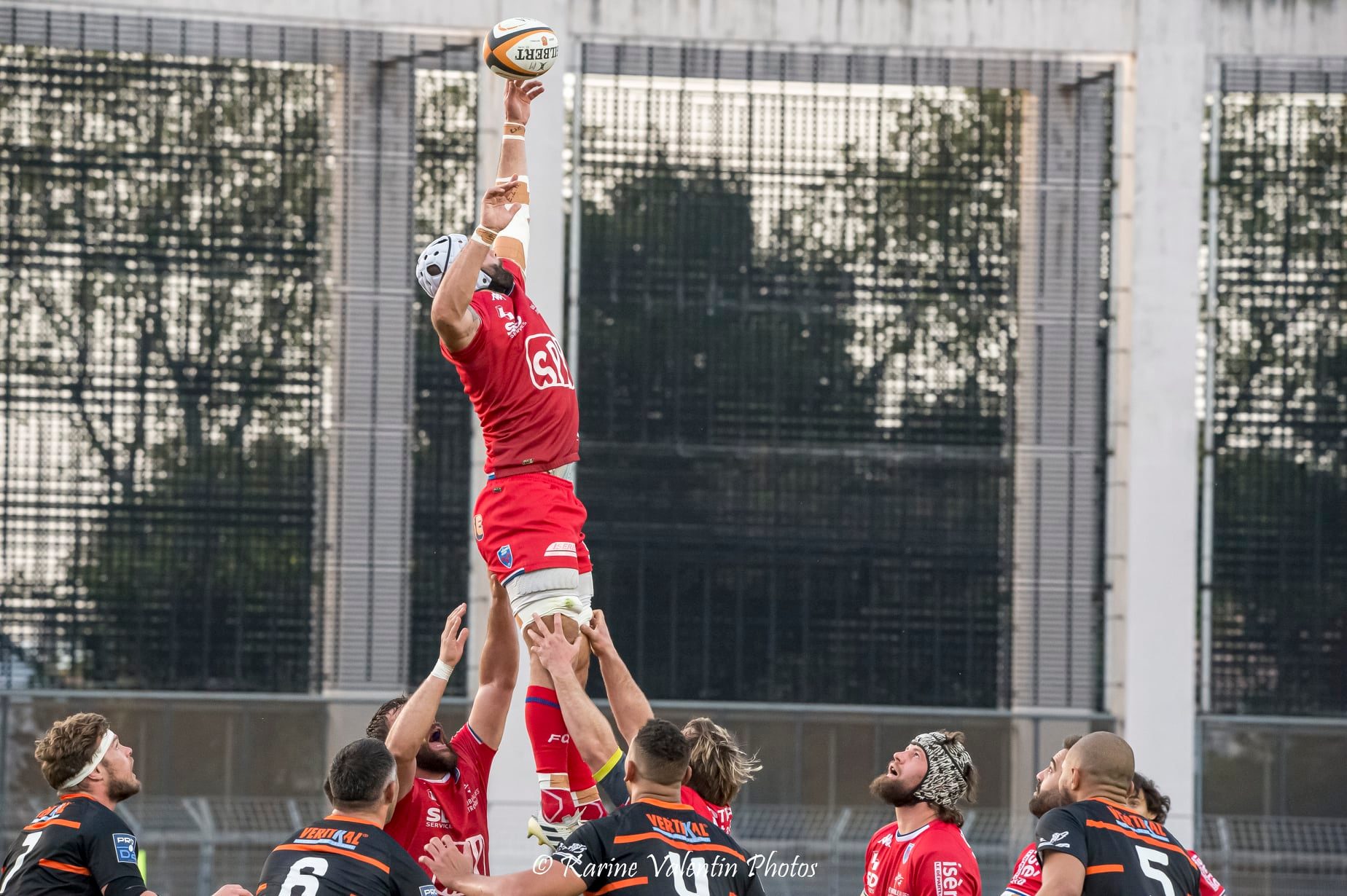 Steeve BLANC-MAPPAZ - Thomas LAINAULT -  Racing Club Narbonnais - FC Grenoble Rugby - Rugby - Narbonne (32) vs (32) Grenoble - 2022 (#NarbonneVsGrenoble2022) Photo by: Karine Valentin | Siuxy Sports 2022-04-15