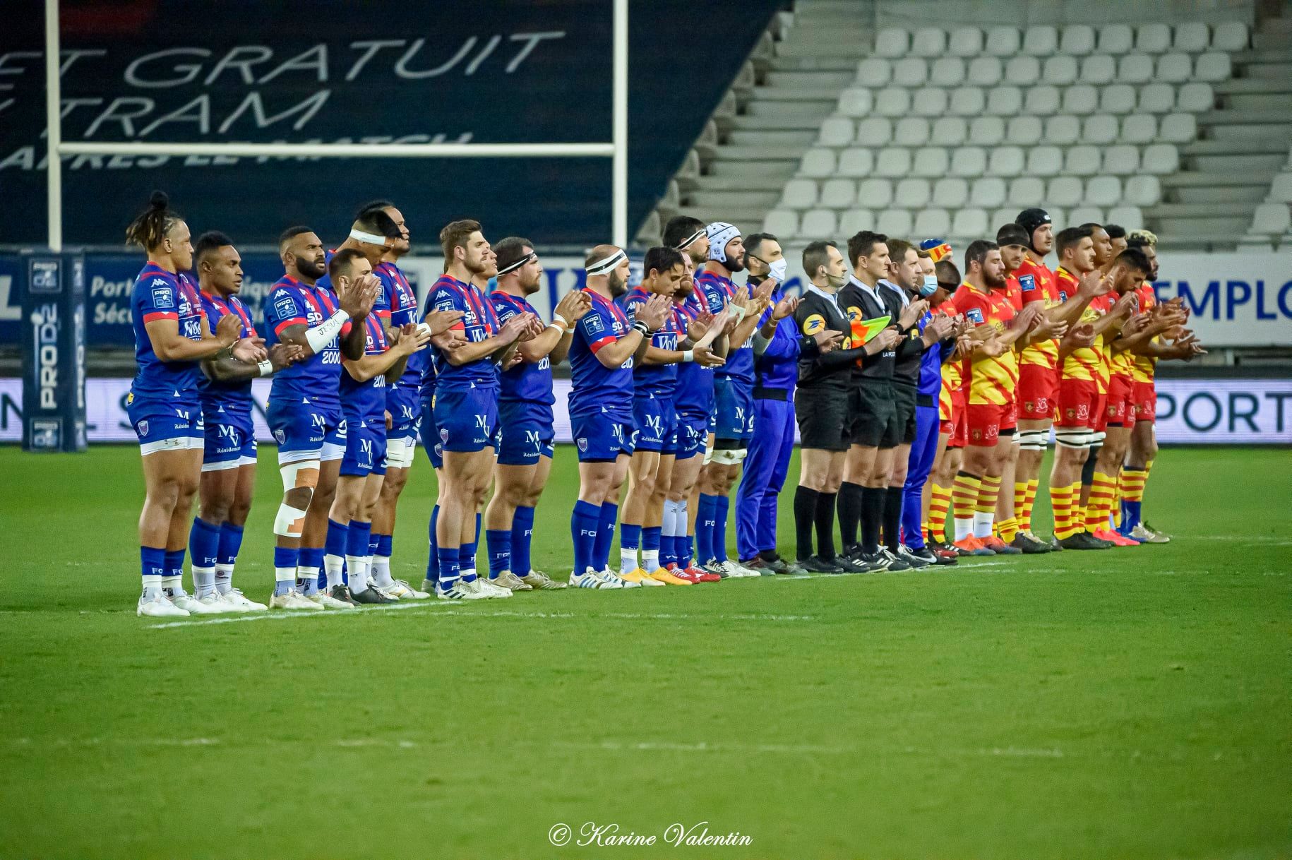 Clément ANCELY - Steeve BLANC-MAPPAZ - Alan BRAZO - Ange CAPUOZZO - Corentin GLENAT - Davit KUBRIASHVILI - Benito MASILEVU - Timosi NAGUSA - Jean-Charles ORIOLI -  FC Grenoble Rugby - US Arlequins Perpignanais - Rugby - Grenoble Vs Perpignan (#FCGvsUSAPmar2021) Photo by: Karine Valentin | Siuxy Sports 2021-03-25