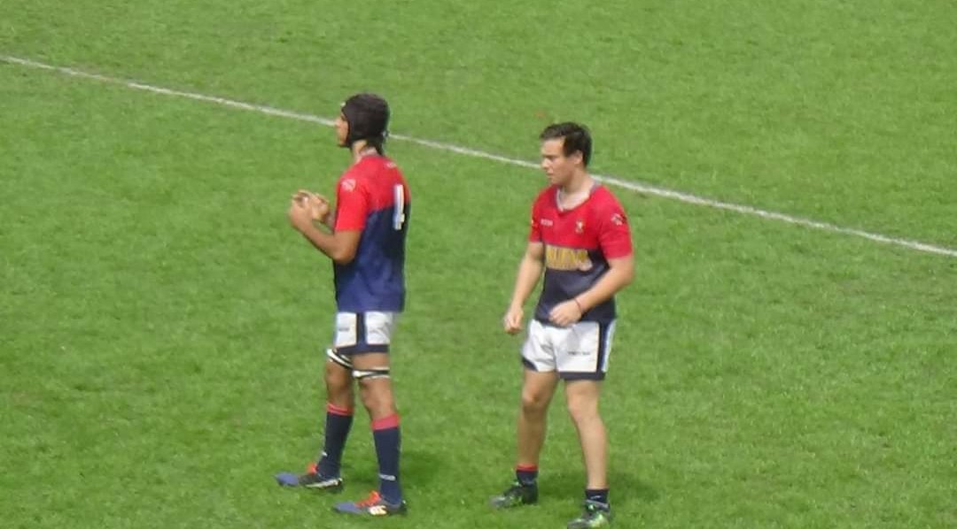 Jeremías BENNETT - Luca RAFFAELLI -  Asociación Deportiva Francesa -  - Rugby - Jere y yo esperando a que arranque el partido () Photo by:  | Siuxy Sports 2015-05-20