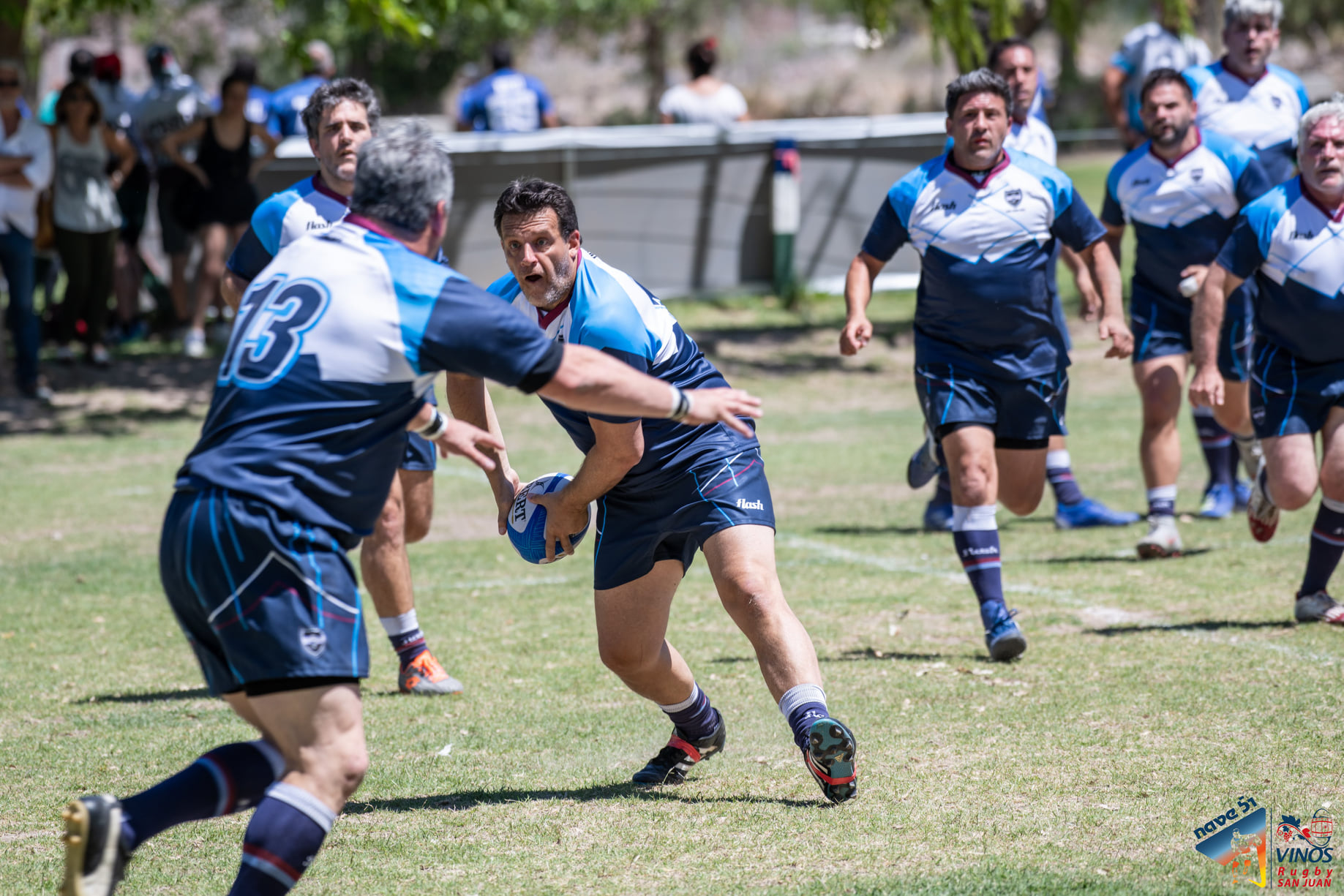 Eduardo EDU - Pablo MORAN -  VARBA - Verracos - RugbyV - 51 Nacional de Veteranos de Rugby San Juan - VARBA vs Verracos (#51NaVeSJ21VARBAvVerracos) Photo by: Diego van Domselaar | Siuxy Sports 2021-11-15
