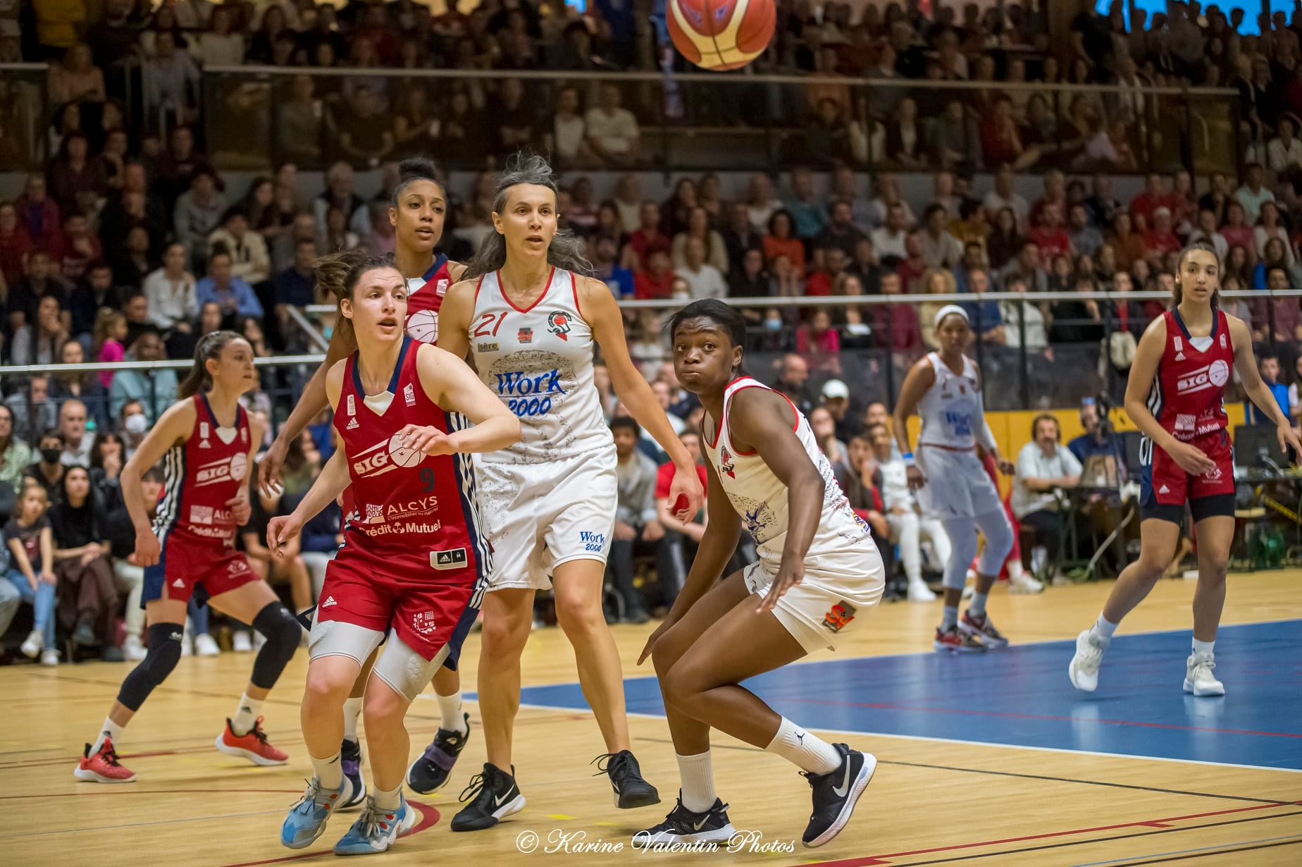 Anna Sara NGO NDJOCK - Aurore PAUTOU -  BC Tronche Meylan - SIG Strasbourg - Basketball - BCTM (73) vs (58) SIG - 2022 (#FFBBB22CTMSIG) Photo by: Karine Valentin | Siuxy Sports 2022-04-20