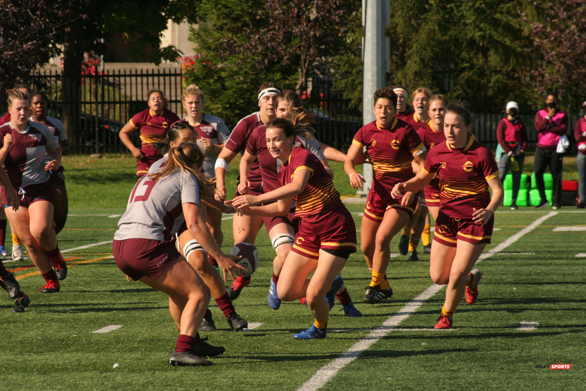 Leanne DUNCAN - Hayley FEWTRELL - Emma GALLAGHER -   -  - Rugby -  () Photo by:  | Siuxy Sports 2021-10-17