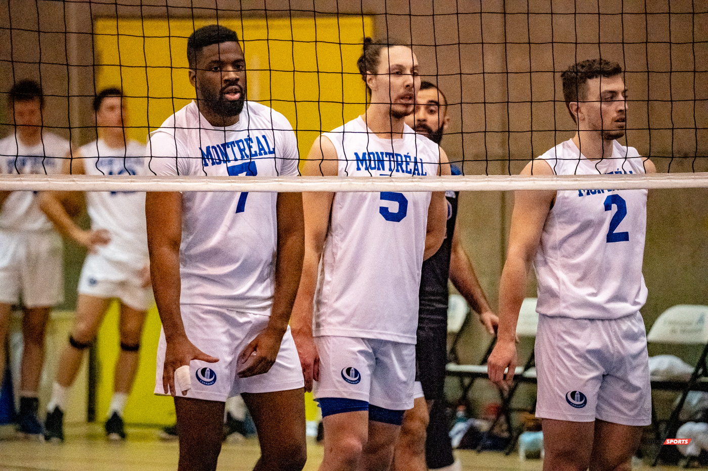 Guillaume BISSON - Julien BOILEAU - Philippe BORDENAVE - Yassine KASSIS -  Université de Montréal - Université Laval - Volleyball - Université de Montréal (3) vs Université Laval (2) (#CarabinsVsRgeOr2022VolleyM) Photo by:  | Siuxy Sports 2022-03-05
