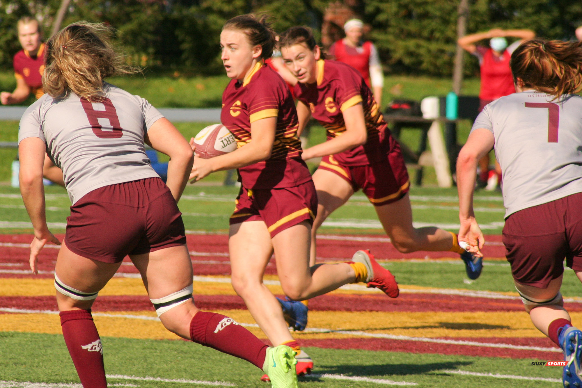 Leanne DUNCAN - Hayley FEWTRELL -  Université Concordia - Université Ottawa - Rugby -  (#ConcordiaVsOttawa2021w) Photo by:  | Siuxy Sports 2021-10-17
