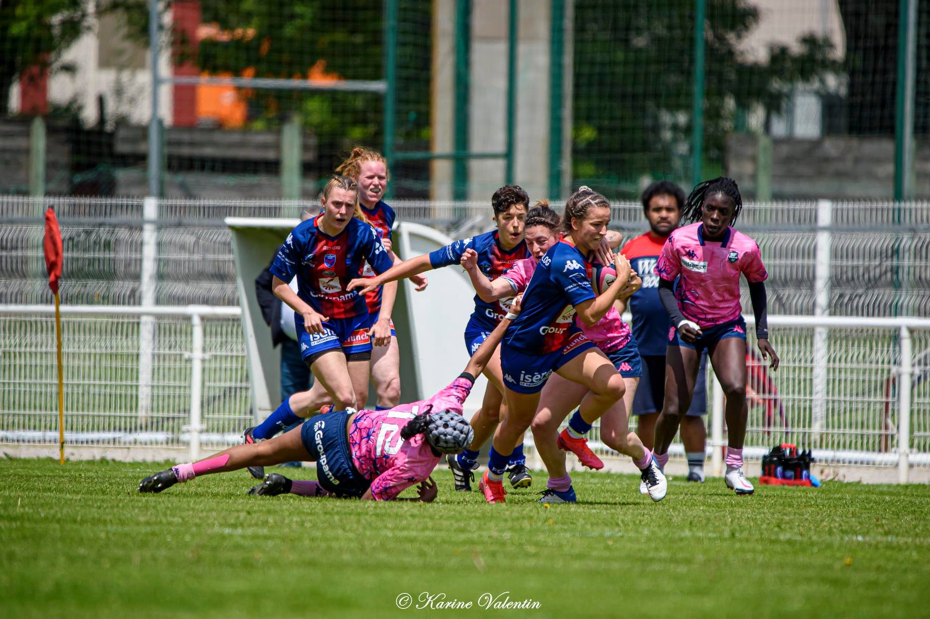 Alexandra CHAMBON - Violaine CHAVANCE - Emma GALLAGHER -  FC Grenoble Rugby - Stade Français - Rugby -  (#GrenobleVsStdFrancais2021) Photo by: Karine Valentin | Siuxy Sports 2021-05-23