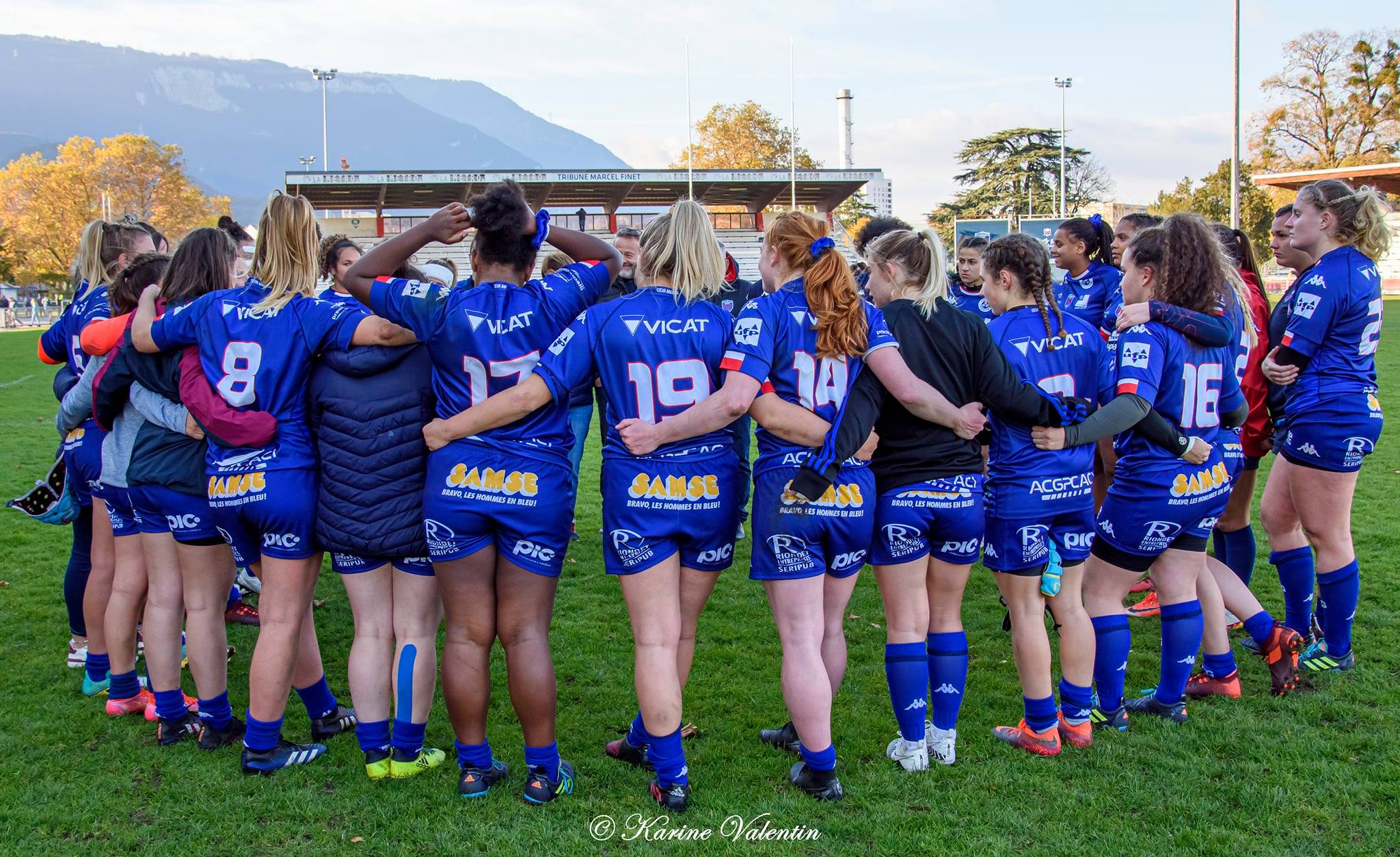 Lison AGRIODOS - Emma POULAT -  FC Grenoble Rugby -  - Rugby -  (#GrenobleVsBlagnac2021) Photo by: Karine Valentin | Siuxy Sports 2021-11-21
