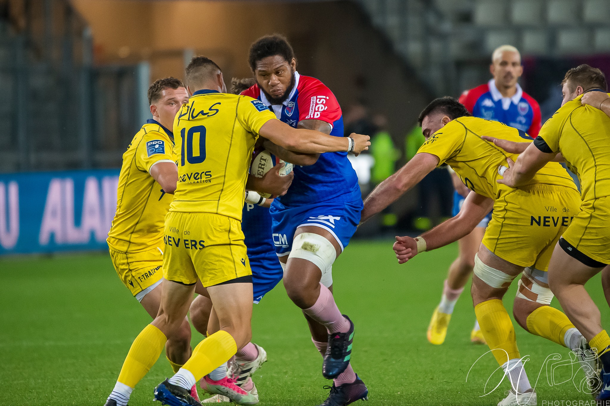 Levi DOUGLAS -  FC Grenoble Rugby - USON Nevers - Rugby - FC GRENOBLE RUGBY (19) VS USON NEVERS (18) - 2022 (#FCGvsUSONm22022) Photo by: Karine Valentin | Siuxy Sports 2022-10-27