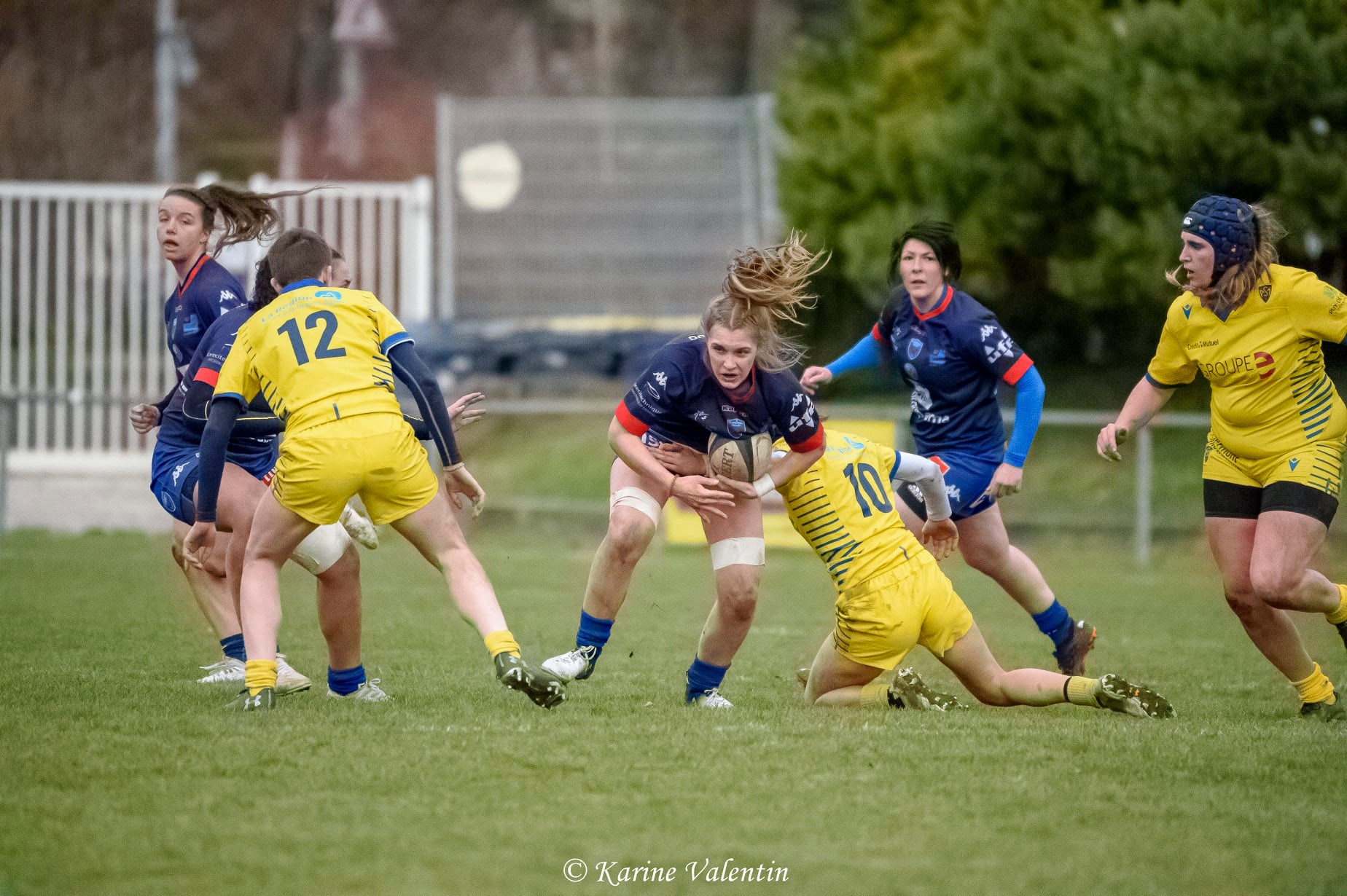Lea CHAMPON - Marie DEFERRARD -  FC Grenoble Rugby - ASM Romagnat rugby féminin - Rugby - FC Grenoble VS ASM Romagnat (#GrenobleVsASMR2021jan) Photo by: Karine Valentin | Siuxy Sports 2021-01-24