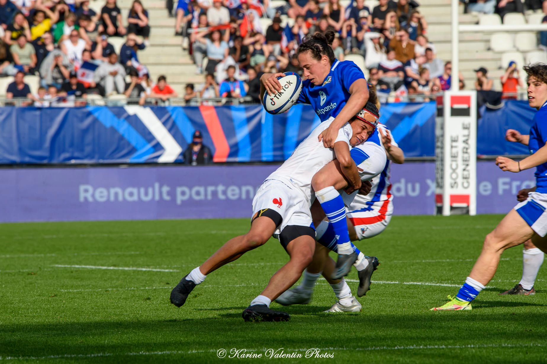  Équipe de France de rugby à XV - Nazionale di rugby a 15 dell'Italia - Rugby - France (39) vs Italie (6) - 6N fém. (#FranceVsItalie6Nfem2022) Photo by: Karine Valentin | Siuxy Sports 2022-03-27