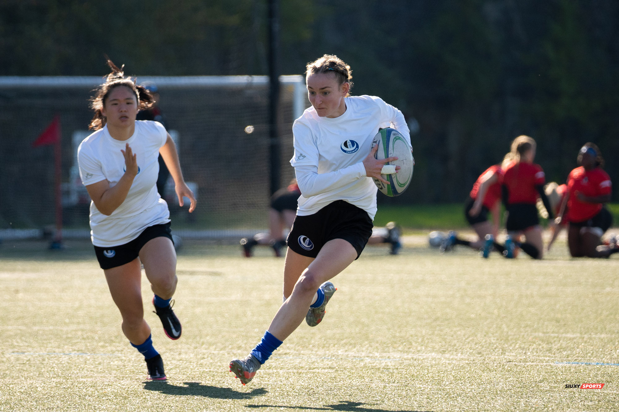 Marie-Li LAPIERRE - Emma PIRARD -  Université de Montréal -  - Rugby -  (#3UdeMvsCarletonF) Photo by:  | Siuxy Sports 2021-11-07
