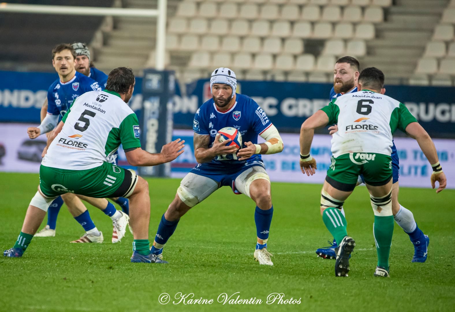 Steeve BLANC-MAPPAZ - Thomas LAINAULT -  FC Grenoble Rugby - US Montauban - Rugby - FC Grenoble (22) vs (21) US Montauban - 2022  (#FCGvsUSM2022avr) Photo by: Karine Valentin | Siuxy Sports 2022-04-08