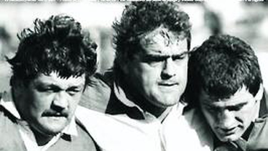 Louis ARMARY - Philippe DINTRANS -   -  - Rugby - Trio inséparable de la Bigorre () Photo by:  | Siuxy Sports 1987-05-01