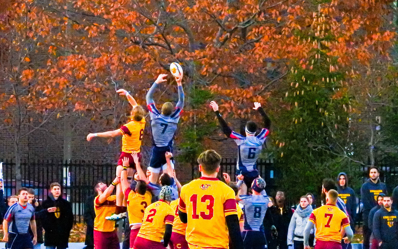 Lucas HOTTON - Stephen MARTINEZ -  Université Concordia - ÉTS (École de technologie supérieure) - Rugby -  (#ConcordiaVsETS2017) Photo by:  | Siuxy Sports 2017-11-12
