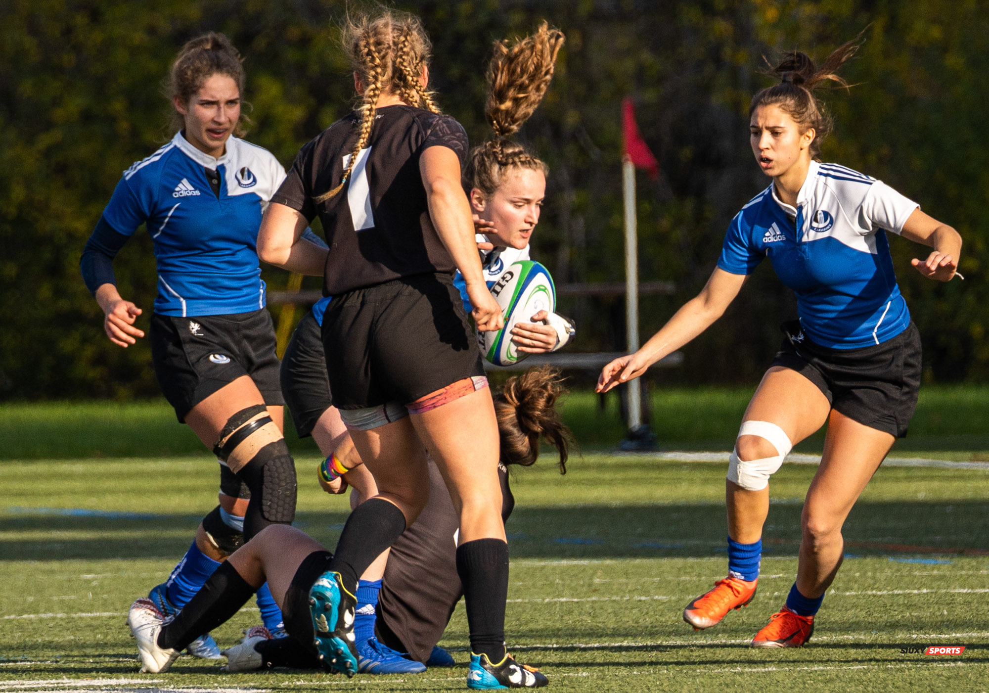 Valérie LANGEVIN - Laurence NEUMANN CHAYER -  Université de Montréal - Université Carleton - Rugby -  (#3UdeMvsCarletonF) Photo by:  | Siuxy Sports 2021-11-07
