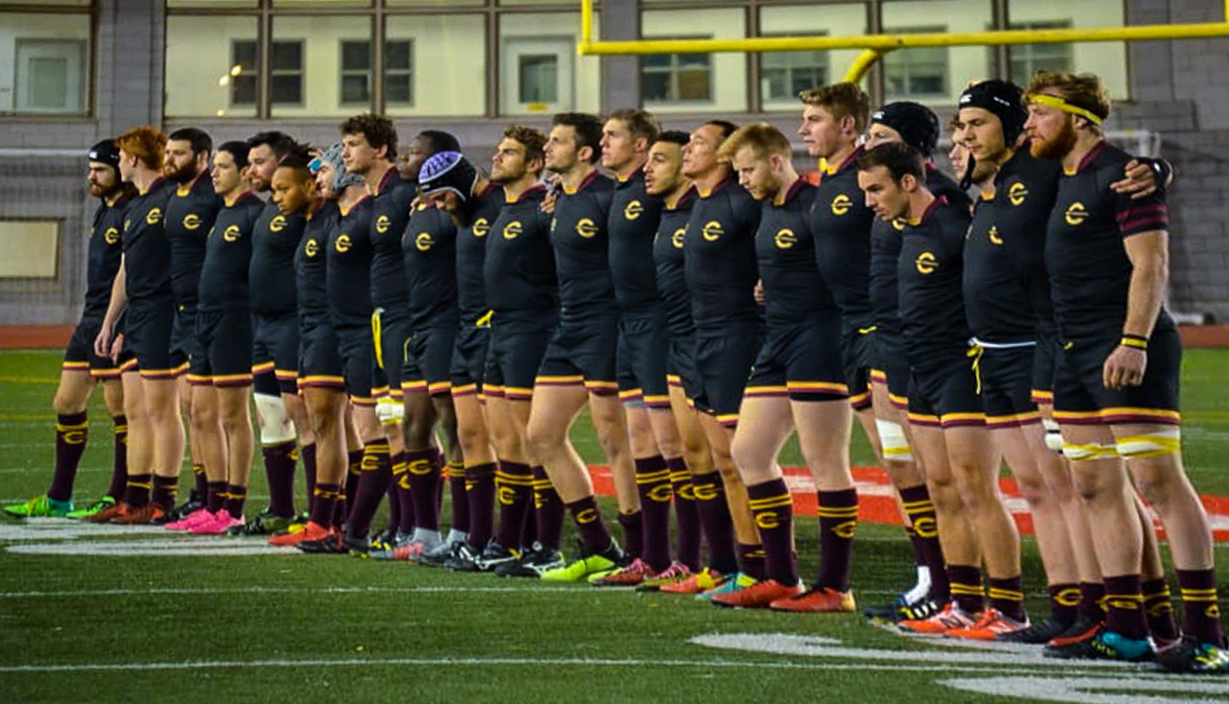 Thomas GOETZ - Lucas HOTTON - Jérôme LEVESQUE - Dylan MACDONALD - Jackson MARQUARDT - Stephen MARTINEZ - Tye WALLACE -  Université Concordia -  - Rugby -  () Photo by:  | Siuxy Sports 2019-11-05
