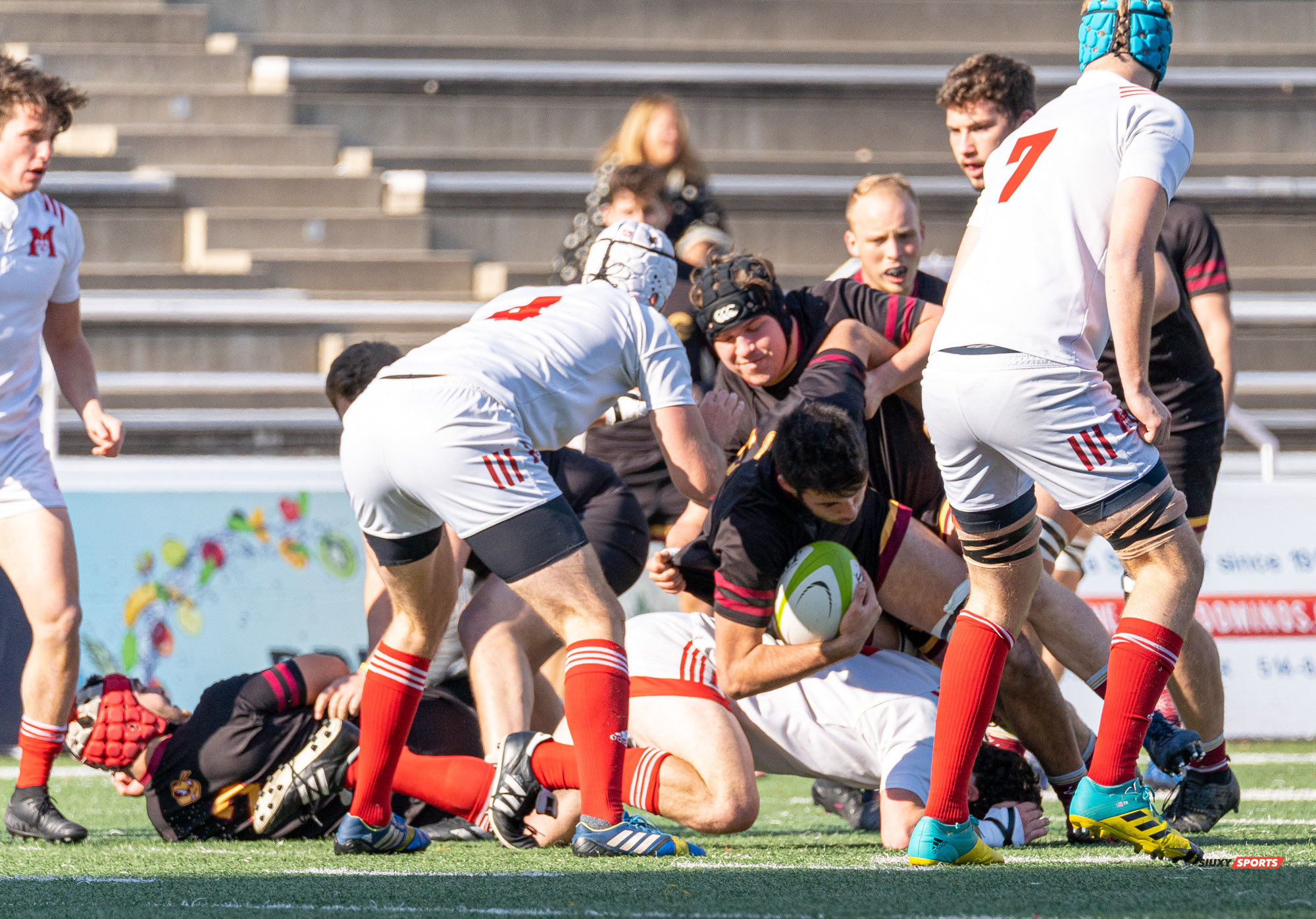 Thomas ARTMANN - Victor DION - Dylan MACDONALD - Justin SAVOIE-DAVIES -  Université McGill - Université Concordia - Rugby -  (#McGillvsConcordiaFinalsM) Photo by:  | Siuxy Sports 2021-11-06