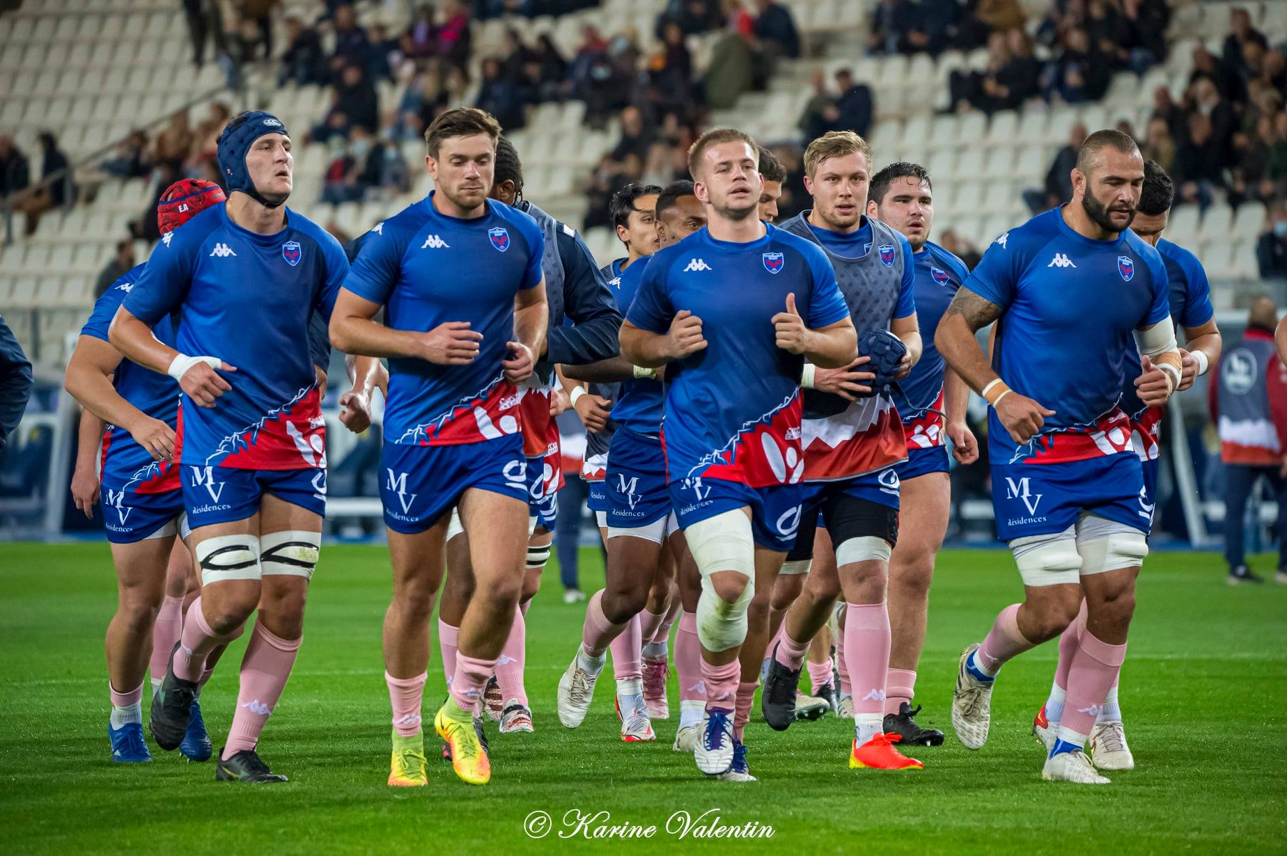 Antonin BERRUYER - Steeve BLANC-MAPPAZ - Ange CAPUOZZO - Corentin GLENAT - José MADEIRA - Regis MONTAGNE - Mathis SARRAGALLET -  FC Grenoble Rugby -  - Rugby - FC Grenoble Rugby vs. AS Béziers Hérault (#FCGvsASBHoct2021) Photo by: Karine Valentin | Siuxy Sports 2021-10-15