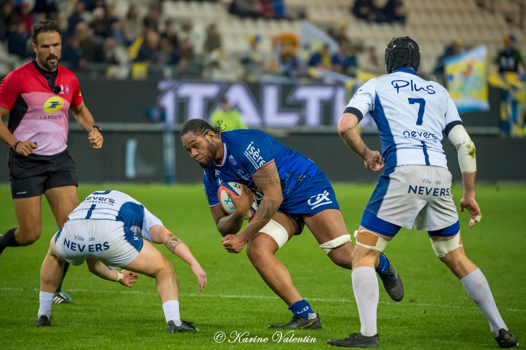 Levi DOUGLAS -  FC Grenoble Rugby - USON Nevers - Rugby - FC Grenoble Rugby (34) vs USON Nevers (10) - 2022 (#FCGvsUSON2022) Photo by: Karine Valentin | Siuxy Sports 2022-03-04