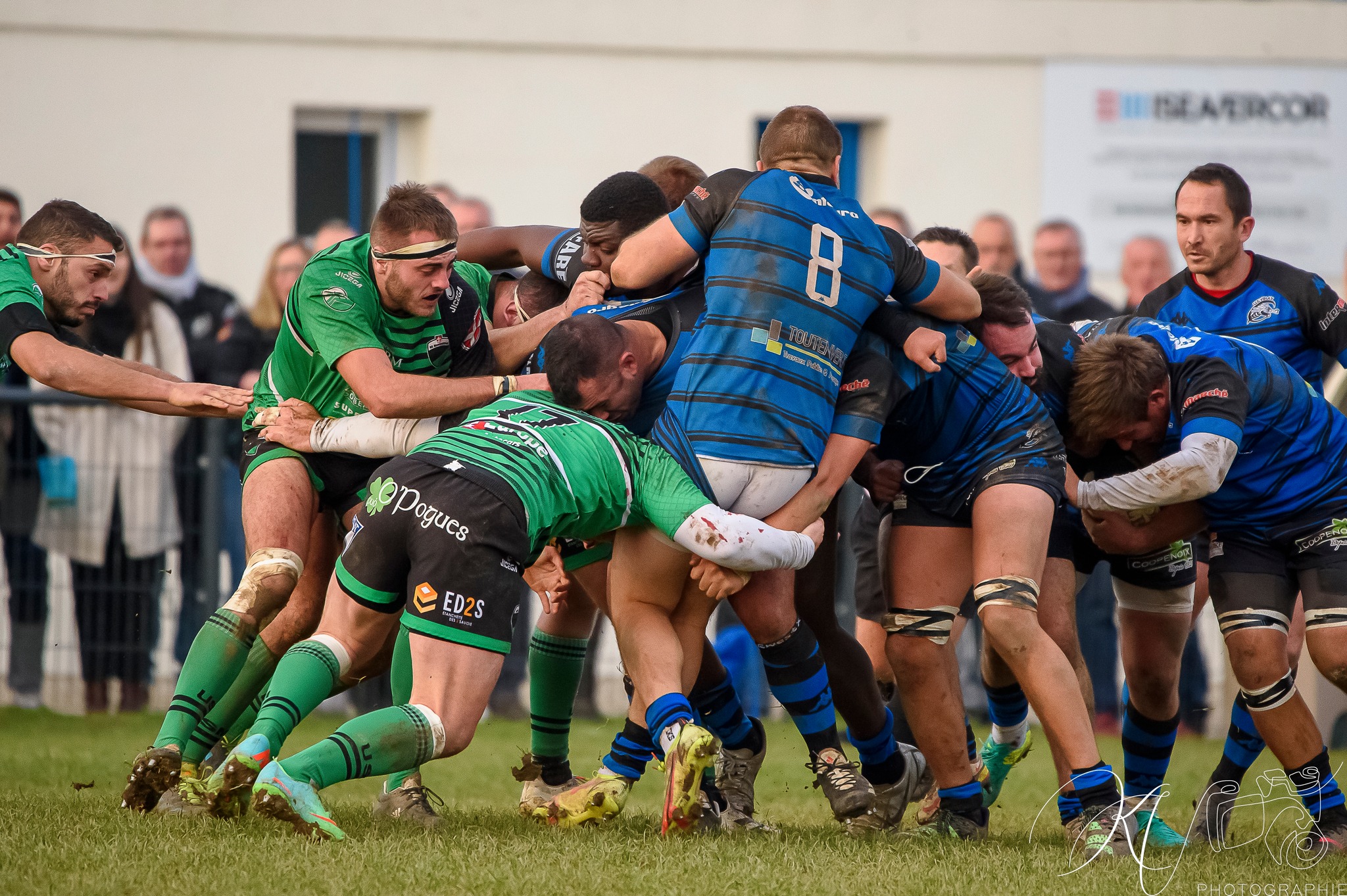  US Vinay - US Montmelian - Rugby - US Vinay (18) vs (28) US Montmélian (#USVUSM2022) Photo by: Karine Valentin | Siuxy Sports 2022-11-27