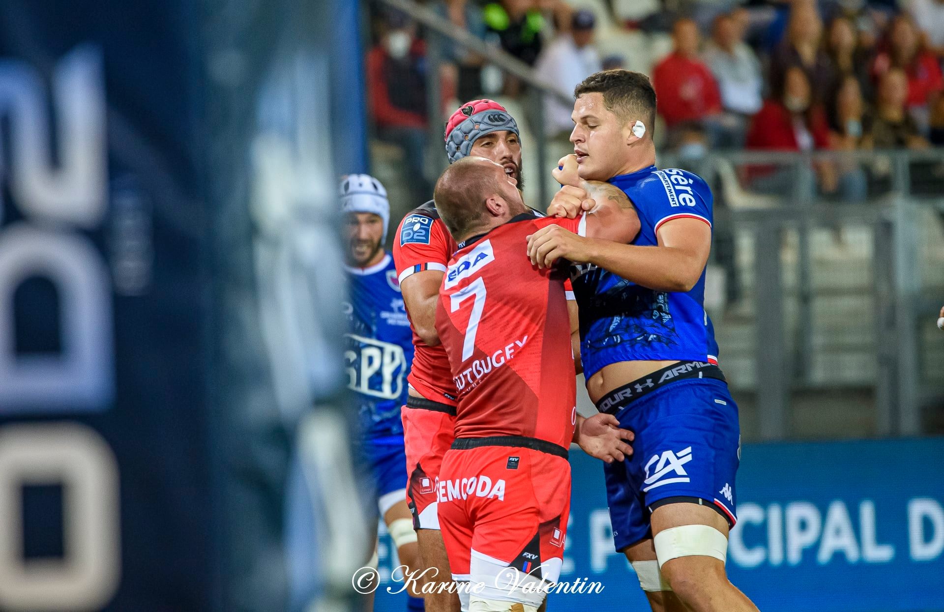 Julien RUAUD -  FC Grenoble Rugby - US Oyonnax Rugby - Rugby - Grenoble Vs Oyonnax (#FCGvsUSORoct2021) Photo by: Karine Valentin | Siuxy Sports 2021-08-27