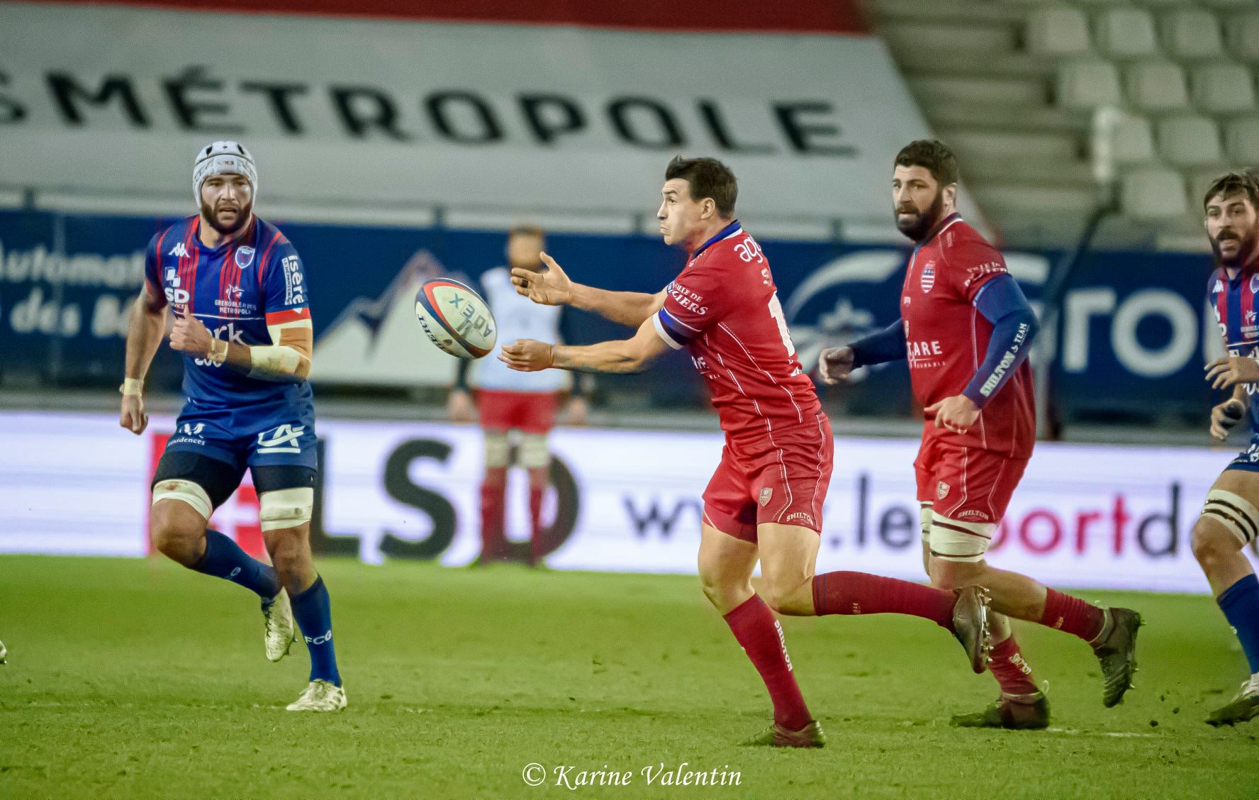 Steeve BLANC-MAPPAZ - Adrien LATORRE - Thibaut MARTEL -  FC Grenoble Rugby - AS Béziers Hérault - Rugby - FC Grenoble VS ASBH (#GrenobleASBH2021jan) Photo by: Karine Valentin | Siuxy Sports 2021-01-29
