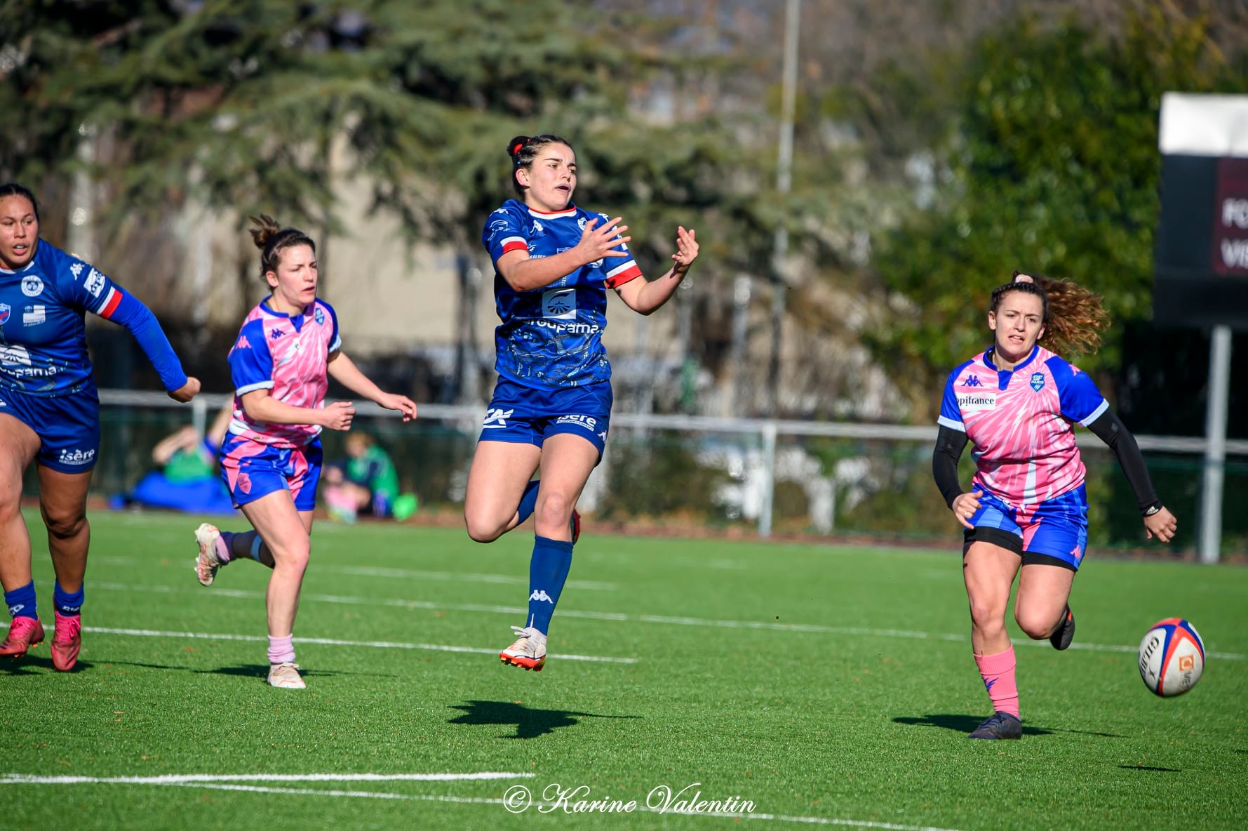 Téani FELEU - Enoé NERI -  FC Grenoble Rugby - Stade Français - Rugby - FC Grenoble Vs Stade Français (#AmznesVsPinkRckts2022) Photo by: Karine Valentin | Siuxy Sports 2022-01-16