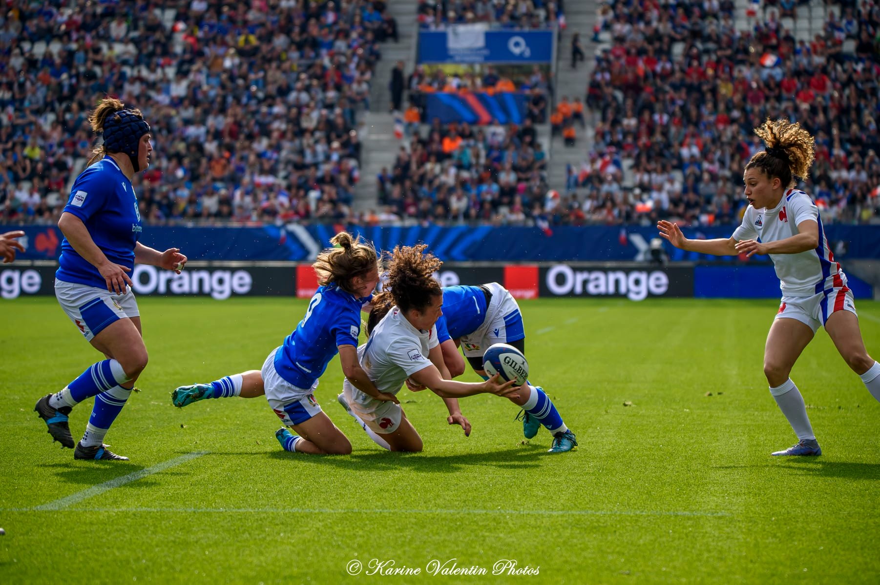 Équipe de France de rugby à XV - Nazionale di rugby a 15 dell'Italia - Rugby - France (39) vs Italie (6) - 6N fém. (#FranceVsItalie6Nfem2022) Photo by: Karine Valentin | Siuxy Sports 2022-03-27