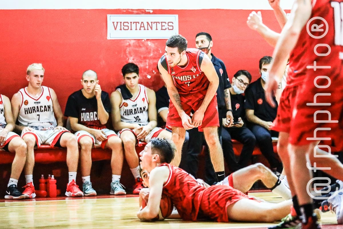 Brian HERSCOVICH - Santiago YASKULKA -  Ramos Mejía Lawn Tennis Club - Centro Deportivo Huracán de San Justo - Basketball - Ramos Mejia Lawn Tenis Club (83) Vs (54) Huracan de San Justo - 2022 - Liga Federal (#RMLTCVSHSJ2022fed) Photo by: Alan Roy Bahamonde | Siuxy Sports 2022-04-12
