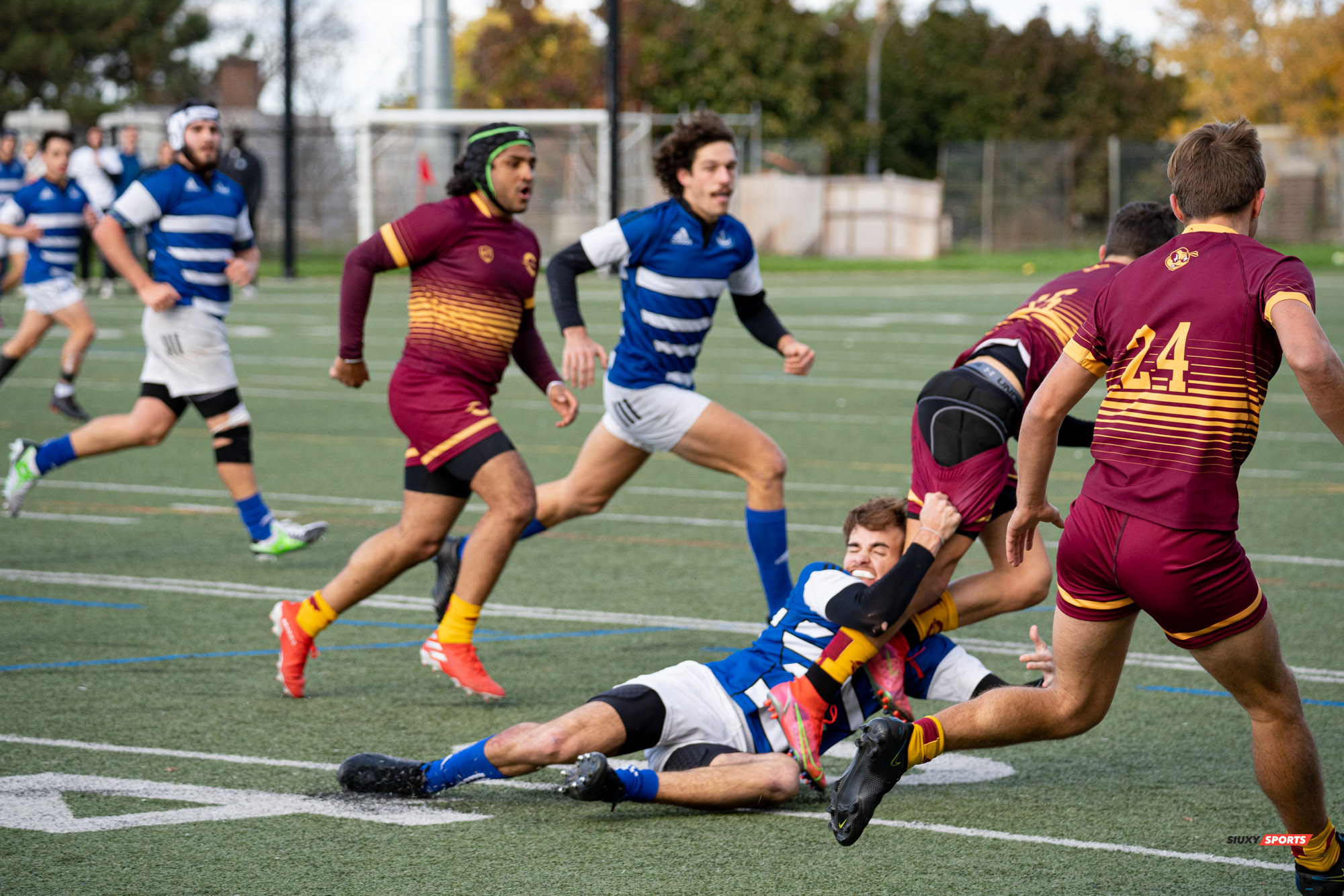 Arthur DU CHAFFAUT - Liam MANSFIELD -  Université de Montréal - Université Concordia - Rugby -  (#UdeMvsConcordia2021M) Photo by:  | Siuxy Sports 2021-10-23