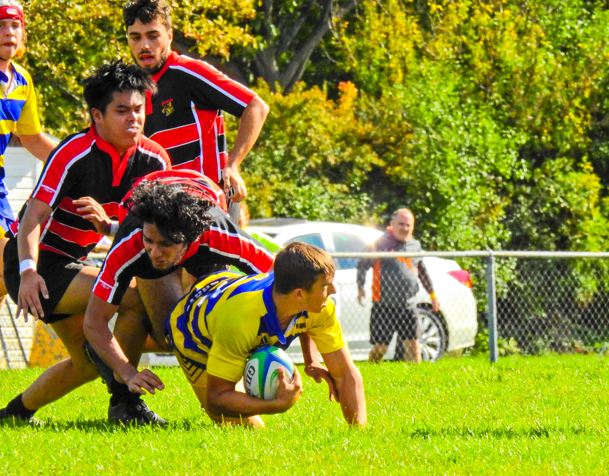 Julian ALU - Raymond Jr VILLAPANDO -  Cégep Vanier - College John Abbott - Rugby -  (#VanierVsJACm2021) Photo by:  | Siuxy Sports 2021-09-26