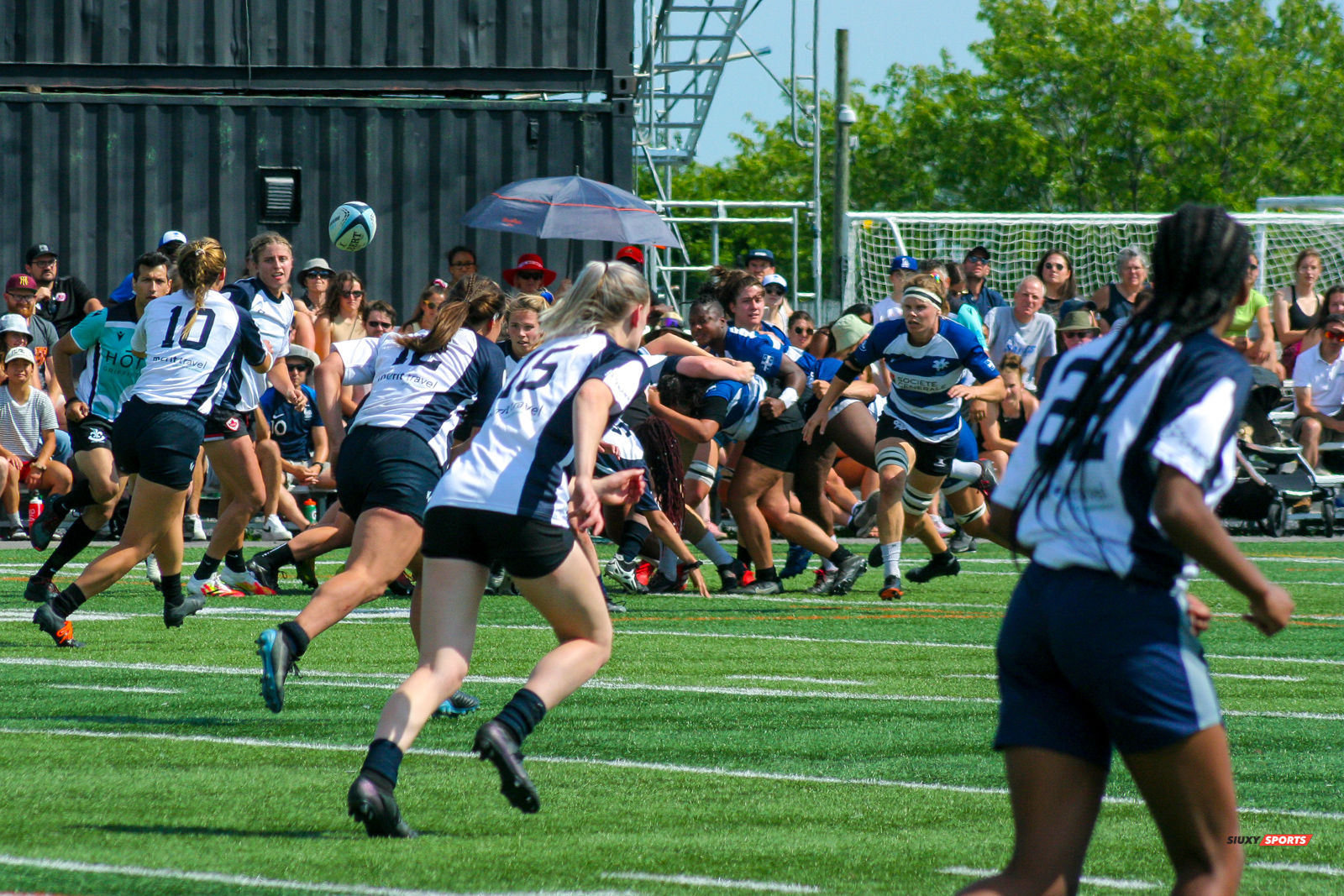 Lauren MINNS - Karen PAQUIN -  Équipe féminine - Rugby Québec - Ontario Blues (w) - Rugby -  (#RUGBYFEMQCVON2022REELA2) Photo by: Thomas Alem-Lebel | Siuxy Sports 2022-07-02
