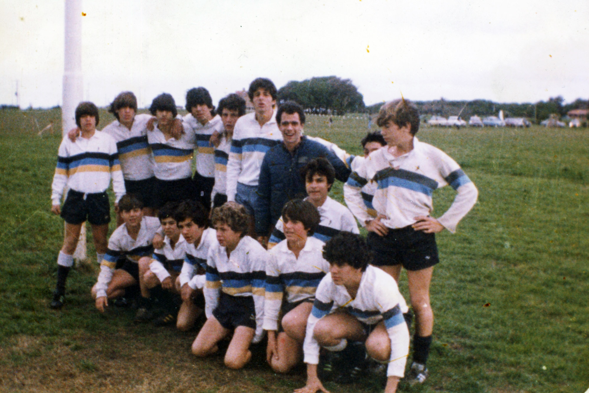 Rodrigo BERGANTIÑOS - Marcelo COGLITORE - Adrian DI CARLO - Diego RIMOLDI - Marcelo RÍOS - Gaston SANGUINETTI -  Los Cedros -  - Rugby - Equipo de 1982, M15 () Photo by:  | Siuxy Sports 1982-08-15