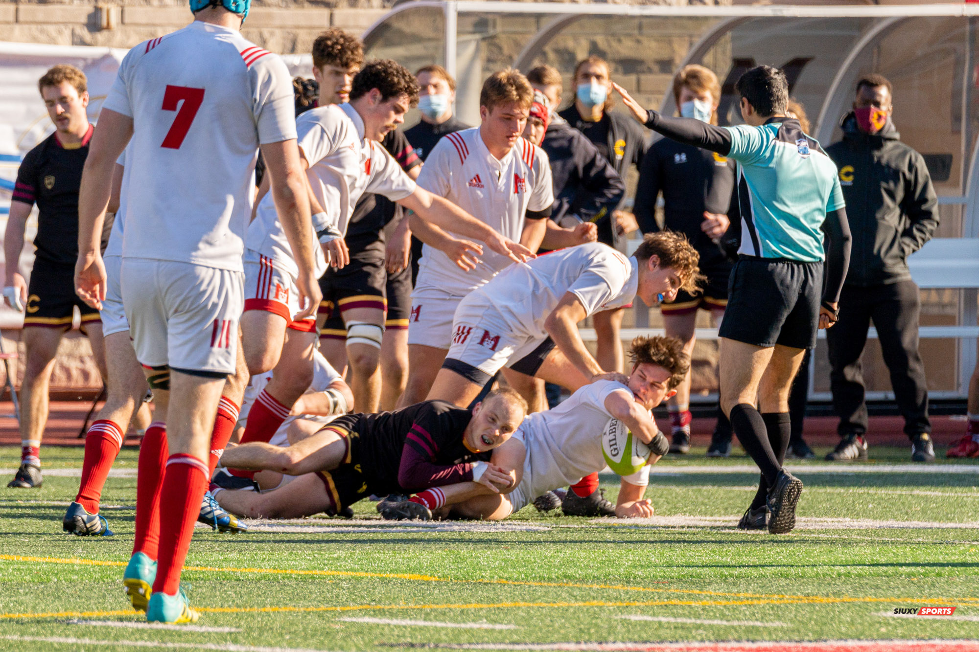Christopher MICHELETTI - Justin SAVOIE-DAVIES -  Université McGill - Université Concordia - Rugby -  (#McGillvsConcordiaFinalsM) Photo by:  | Siuxy Sports 2021-11-06