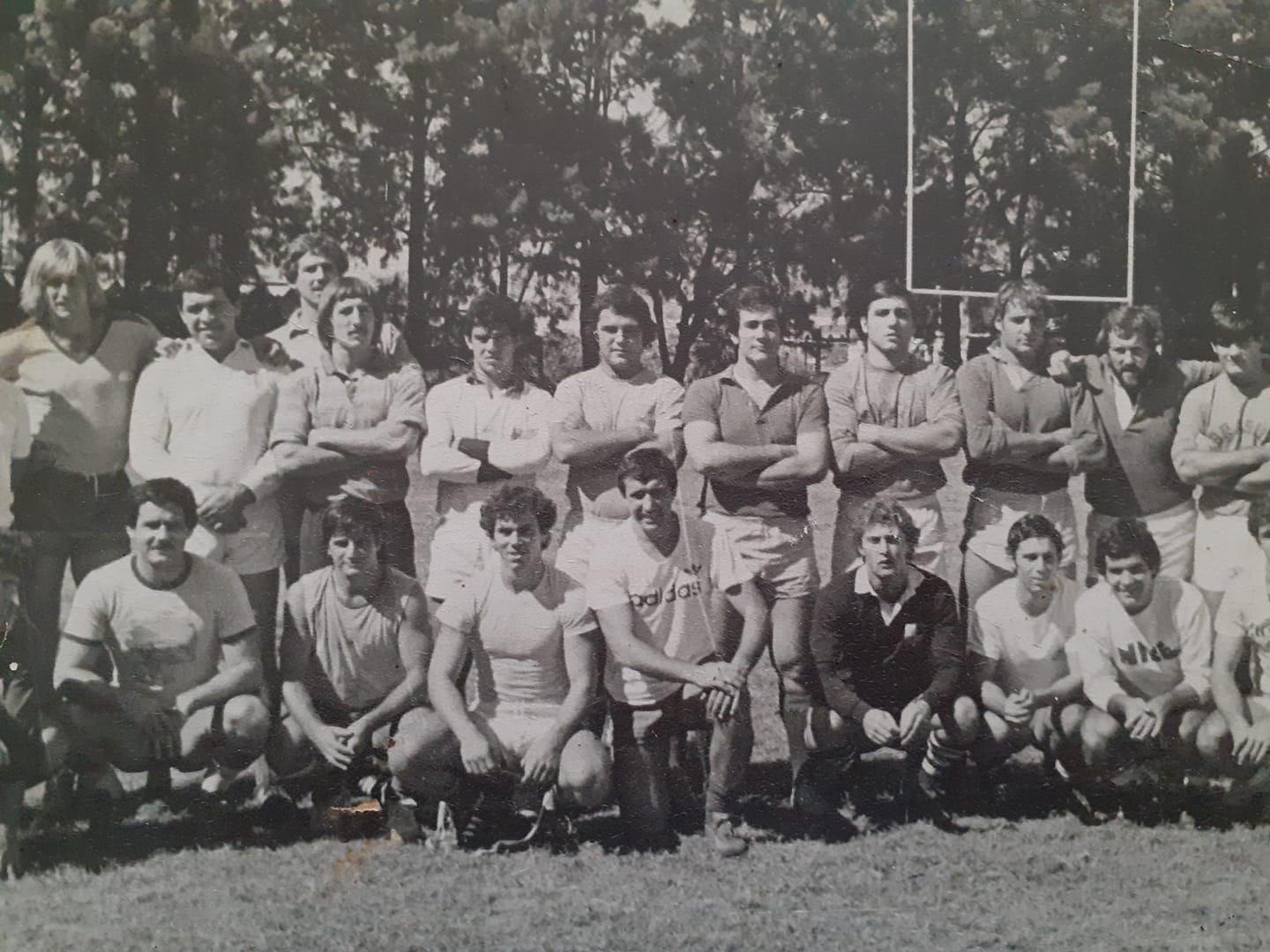 Serafin DENGRA - Marco IACHETTI - Rafael MADERO - Hugo PORTA - Eduardo Alberto REDONDO - Alfredo SOARES GACHE - Ernesto URE -  Selección Argentina de Rugby XV -  - Rugby - Sudamerica XV () Photo by:  | Siuxy Sports 1982-09-01