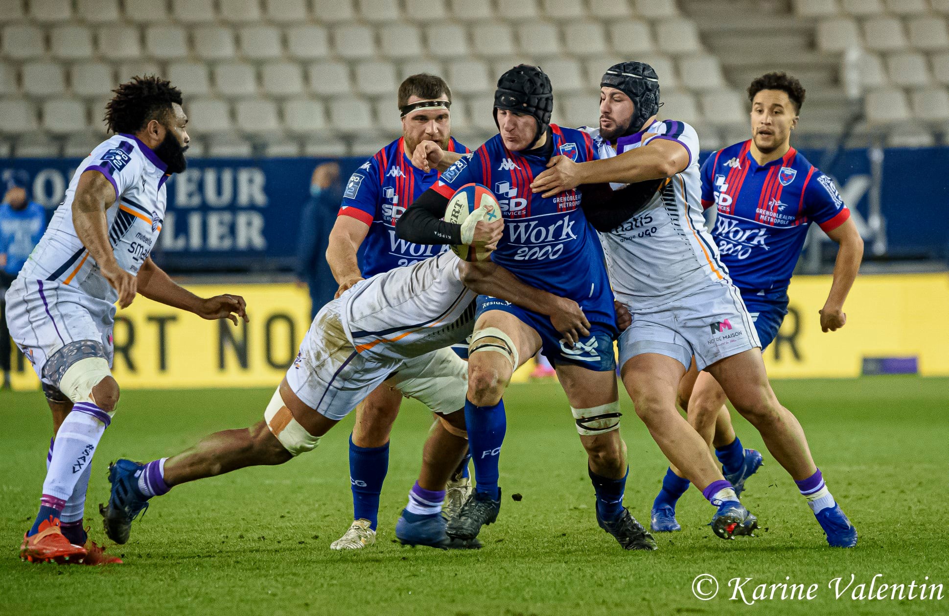Luka GOGINAVA -  FC Grenoble Rugby - Soyaux Angoulême - Rugby - FC Grenoble VS Soyaux Angoulême (#GrenobleAngouleme2021jan) Photo by: Karine Valentin | Siuxy Sports 2021-01-15