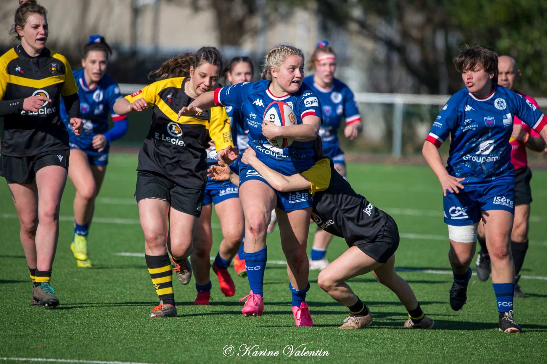  FC Grenoble Rugby - Stade Olympique de Chambéry rugby - Rugby - FC Grenoble (76-7) SOC Rugby - Féd1 (#AmazonesVsSOC2022) Photo by: Karine Valentin | Siuxy Sports 2022-02-27
