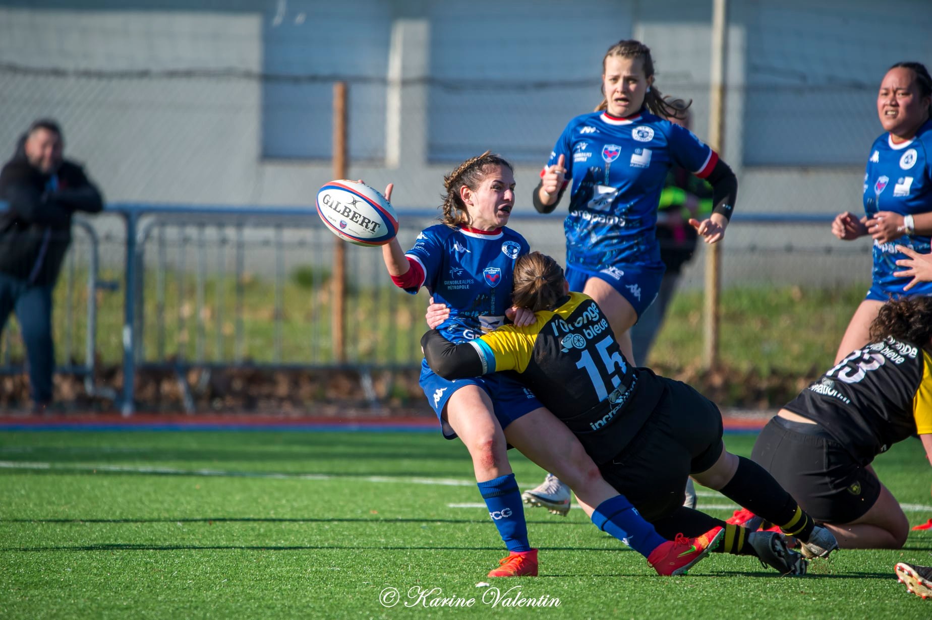 Eleanore TIALETAGI -  FC Grenoble Rugby - Stade Olympique de Chambéry rugby - Rugby - FC Grenoble (76-7) SOC Rugby - Féd1 (#AmazonesVsSOC2022) Photo by: Karine Valentin | Siuxy Sports 2022-02-27