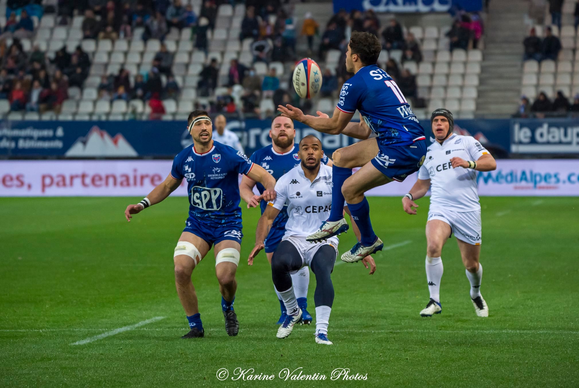 Clément ANCELY - Ilia KAIKATSISHVILI -  FC Grenoble Rugby - Provence - Rugby - FC Grenoble (6) vs (9) Provence Rugby - 2022 (#FCGRvsProvR2022) Photo by: Karine Valentin | Siuxy Sports 2022-04-01