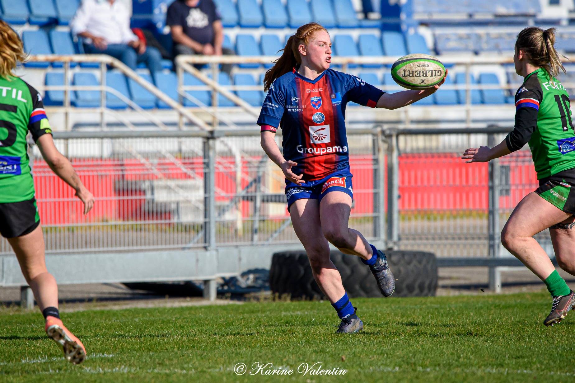 Shanone VAN PEUTER -  FC Grenoble Rugby - RC La Valette Le Revest La Garde Le Pradet - Rugby - FC Grenoble VS RCVRGP (#GrenobleRCVRGP2021fev) Photo by: Karine Valentin | Siuxy Sports 2021-02-28