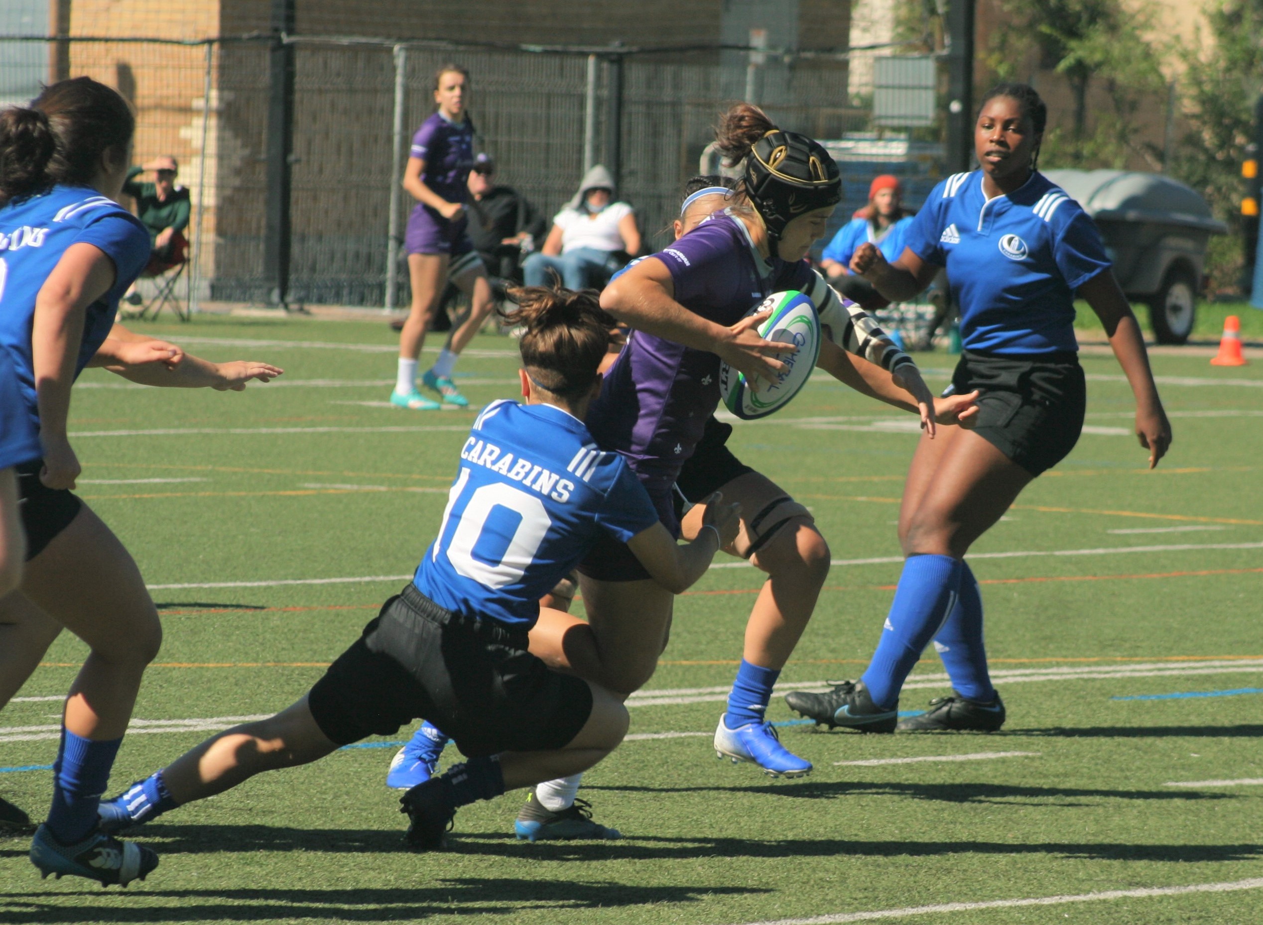 Savannah LEROUX - Gracia MAMPUYA -  Université de Montréal - Bishop's University - Rugby -  (#UdeMvsBishopW2021) Photo by:  | Siuxy Sports 2021-09-19